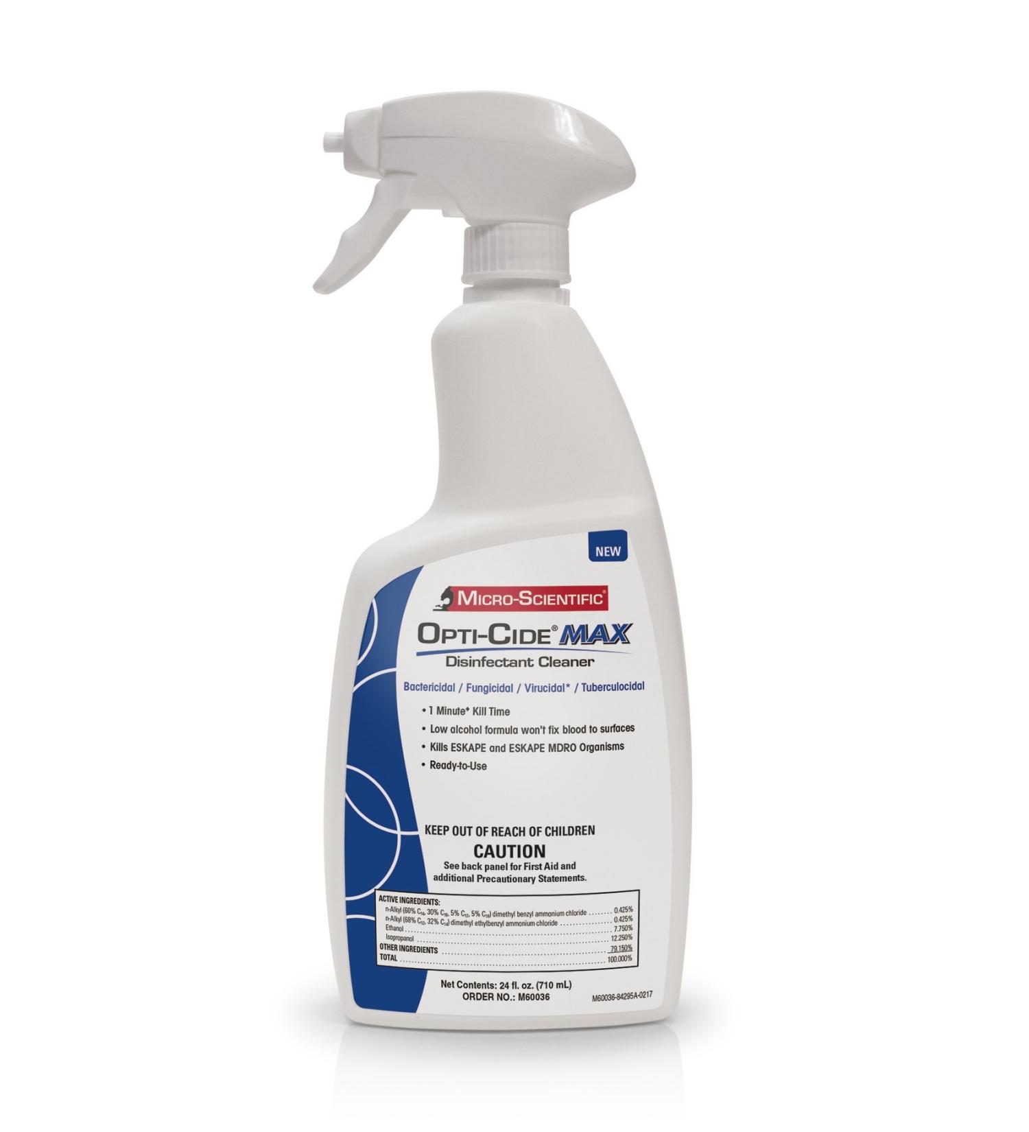 Micro-Scientific M60036 Opti-Cide Max 24 oz. Disinfectant Cleaner Spray - Buy Online on GoSupps.com