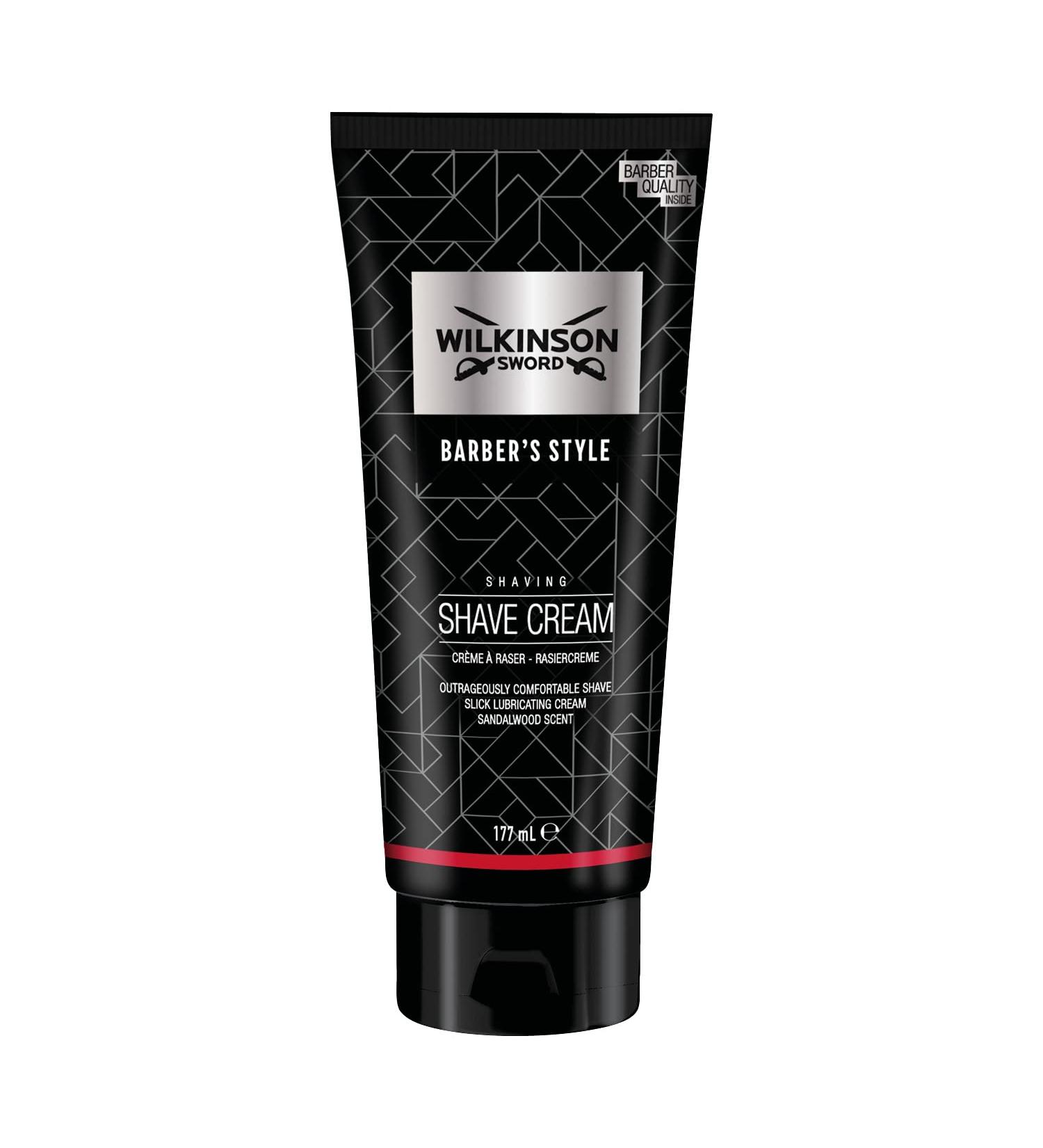 Wilkinson Sword Barbers Style Shaving Cream for Men - 177ml | International Shipping Available - Buy Online on GoSupps.com