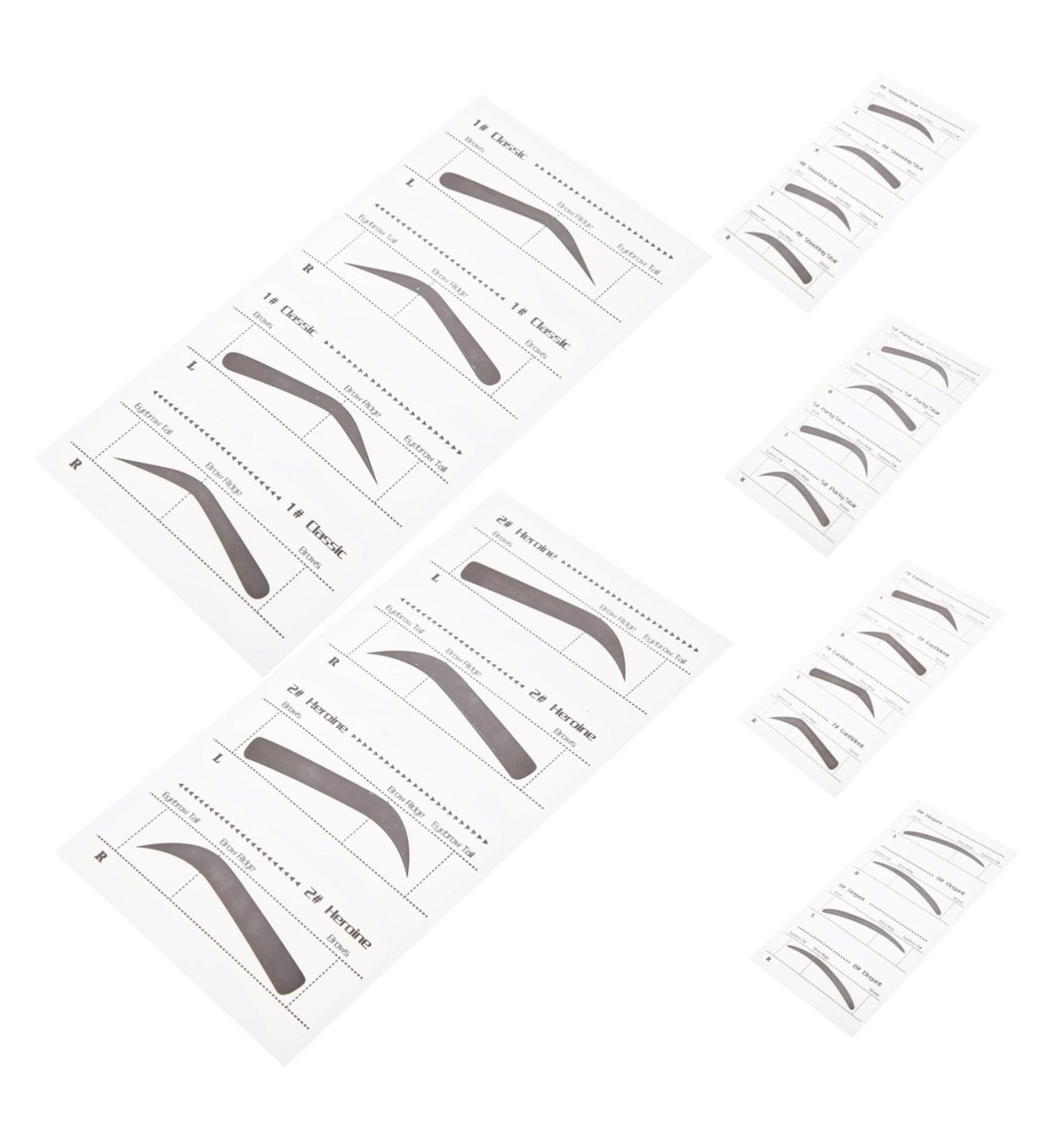 Angoily 6 Pcs Ladies Suits Disposable Makeup Eyebrow Sticker Tool Make up Eyebrow Pencil Girl - Buy Online on GoSupps.com