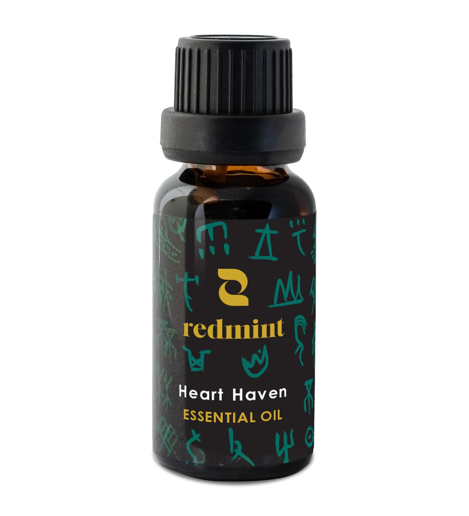Redmint Heart Haven Essential Oil | Calms The Mind | Made with 100% Natural Ingredients| Natural Solution for Peace and Relaxation | 20ml - Buy Online on GoSupps.com