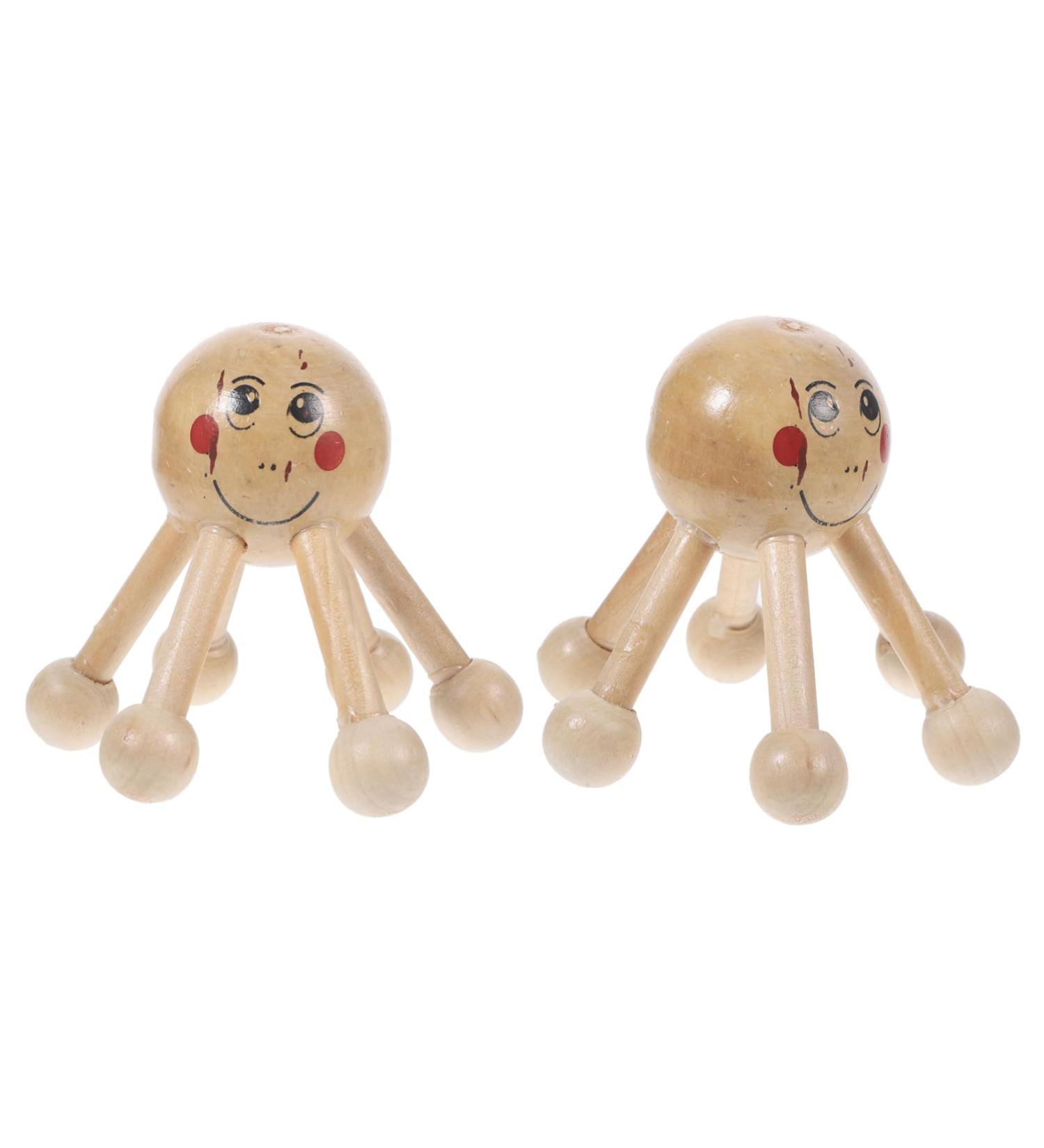 Fomiyes 2-in-1 Wooden Cervical Spine & Scalp Massage Device | Gua Sha Neck & Hand Massager for Ultimate Relaxation | International Shipping Available - Buy Online on GoSupps.com