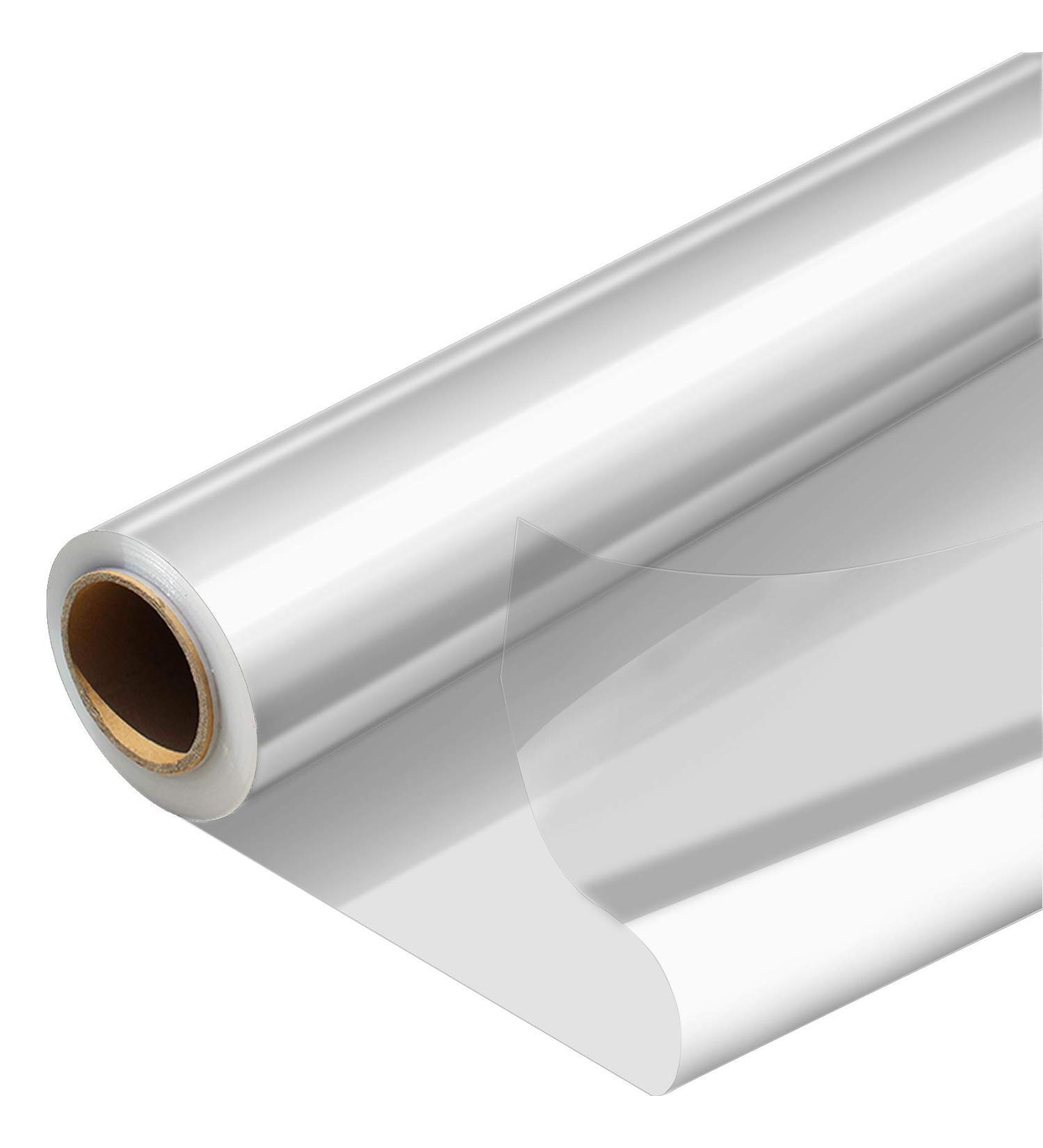 Morepack 16 in x 100 Ft Cellophane Wrap Roll - Clear Plastic Gift Basket Wrap - Buy Online on GoSupps.com