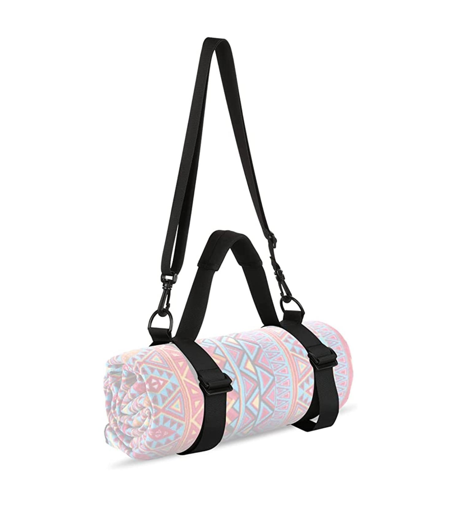 WISDING Yoga Mat Strap - Portable Sling for Yoga Mat, Picnic Blanket, Festivals, Camping | Adjustable Shoulder Strap & Handle for Pilates & Motorcycling - Buy Online on GoSupps.com