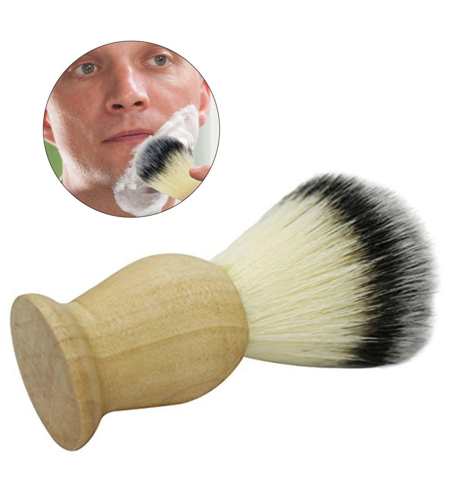 Frcolor Shaving Brush | Soft Bristles Facial Shaving Tool for Men | Professional Hairdressing Accessory - International Shipping Available - Buy Online on GoSupps.com