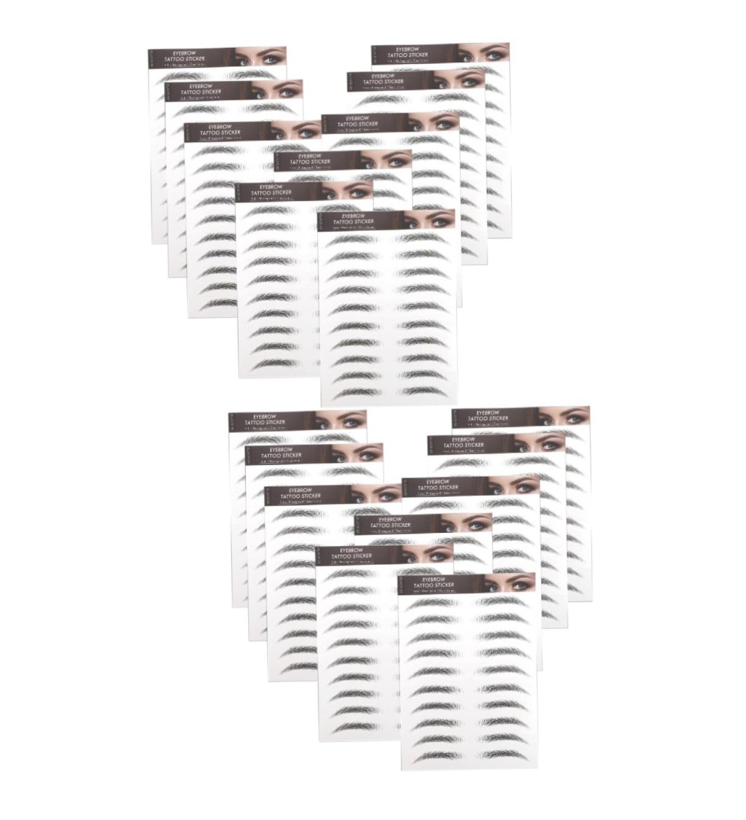 Ipetboom 20 Pcs Imitation Eco Eyebrow Sticker Hair 6d Beauty Stickers - Buy Online on GoSupps.com