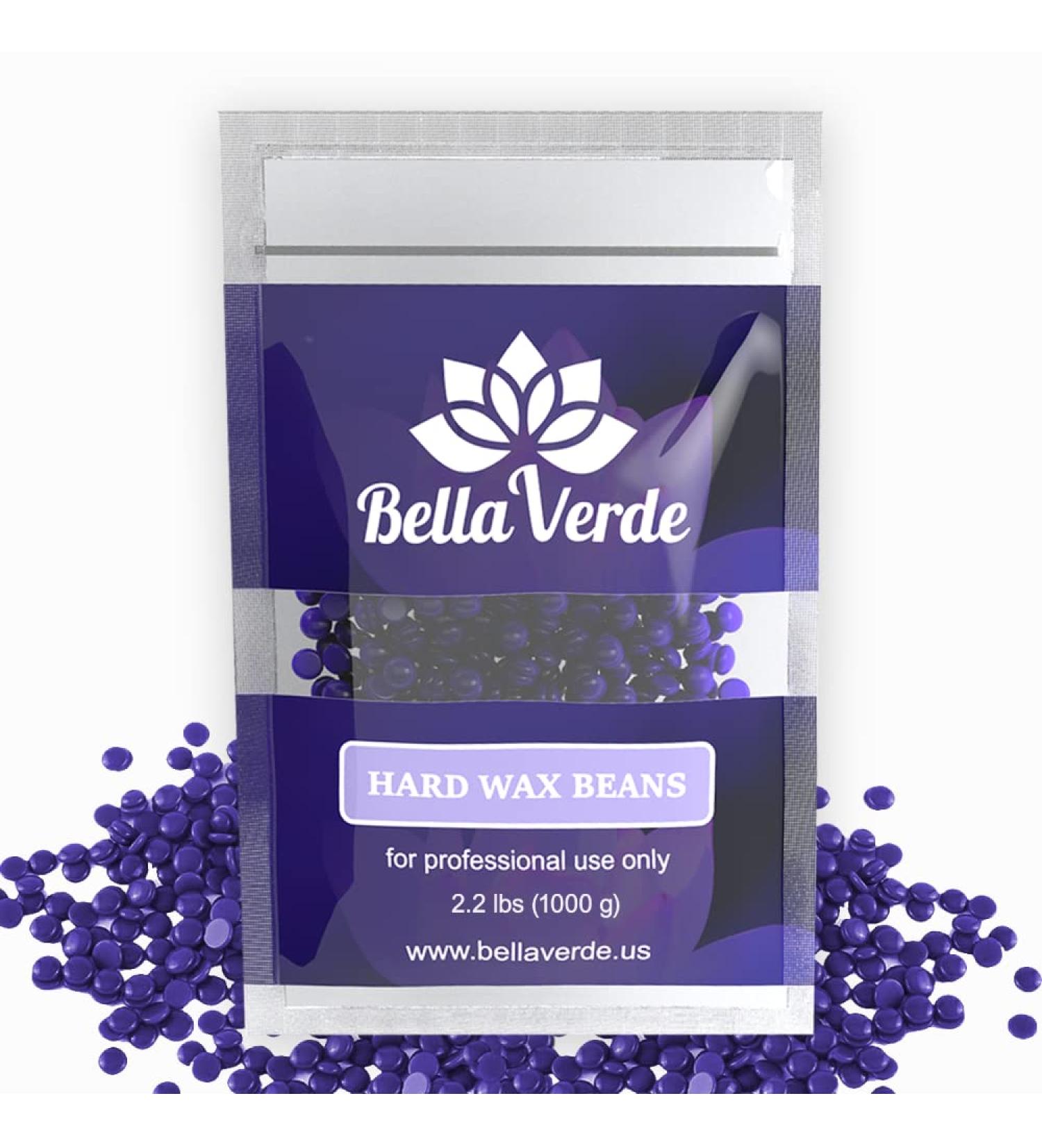 Bella Verde Wax Beans 2.2lb | Lavender Hard Wax Beads for Brazilian, Body, Legs, Face & More - Buy Online on GoSupps.com