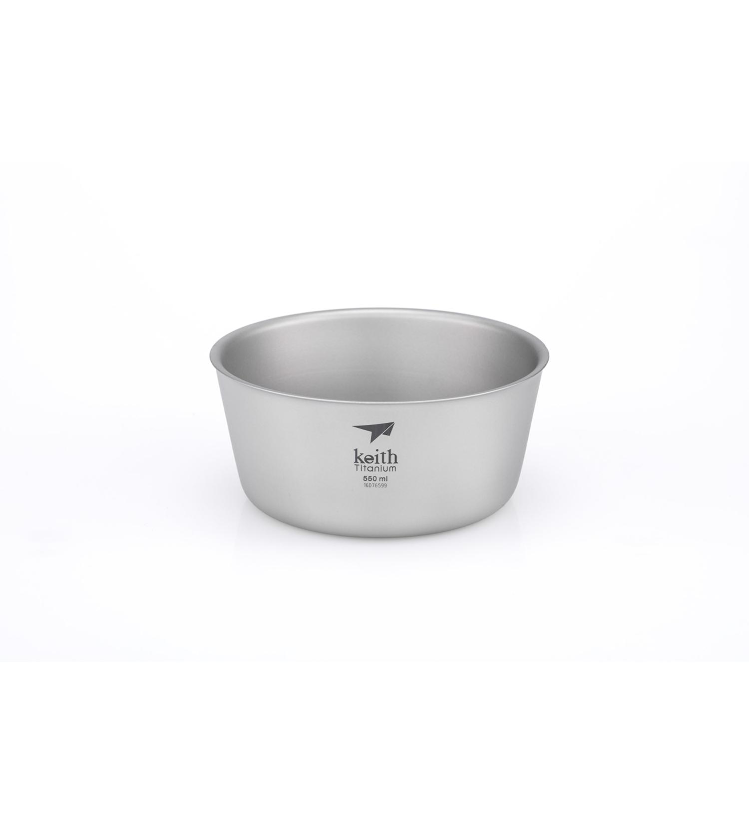 Keith Titanium Ti5322 Double-Wall Insulated Bowl - 18.6 fl oz | Lightweight & Durable - Buy Online on GoSupps.com