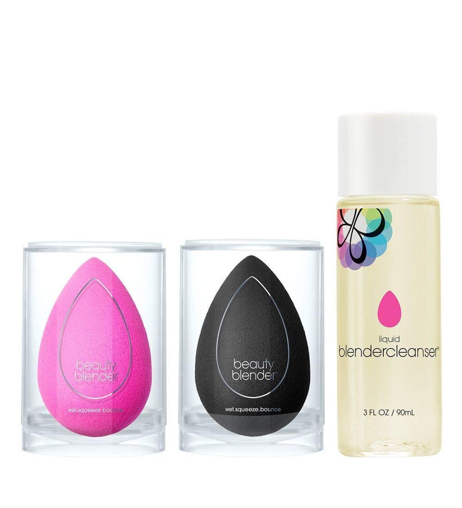 Beautyblender Original & Pro Makeup Sponge + Liquid Blendercleanser Lavender 3oz Set | Vegan & Cruelty-Free - Buy Online on GoSupps.com