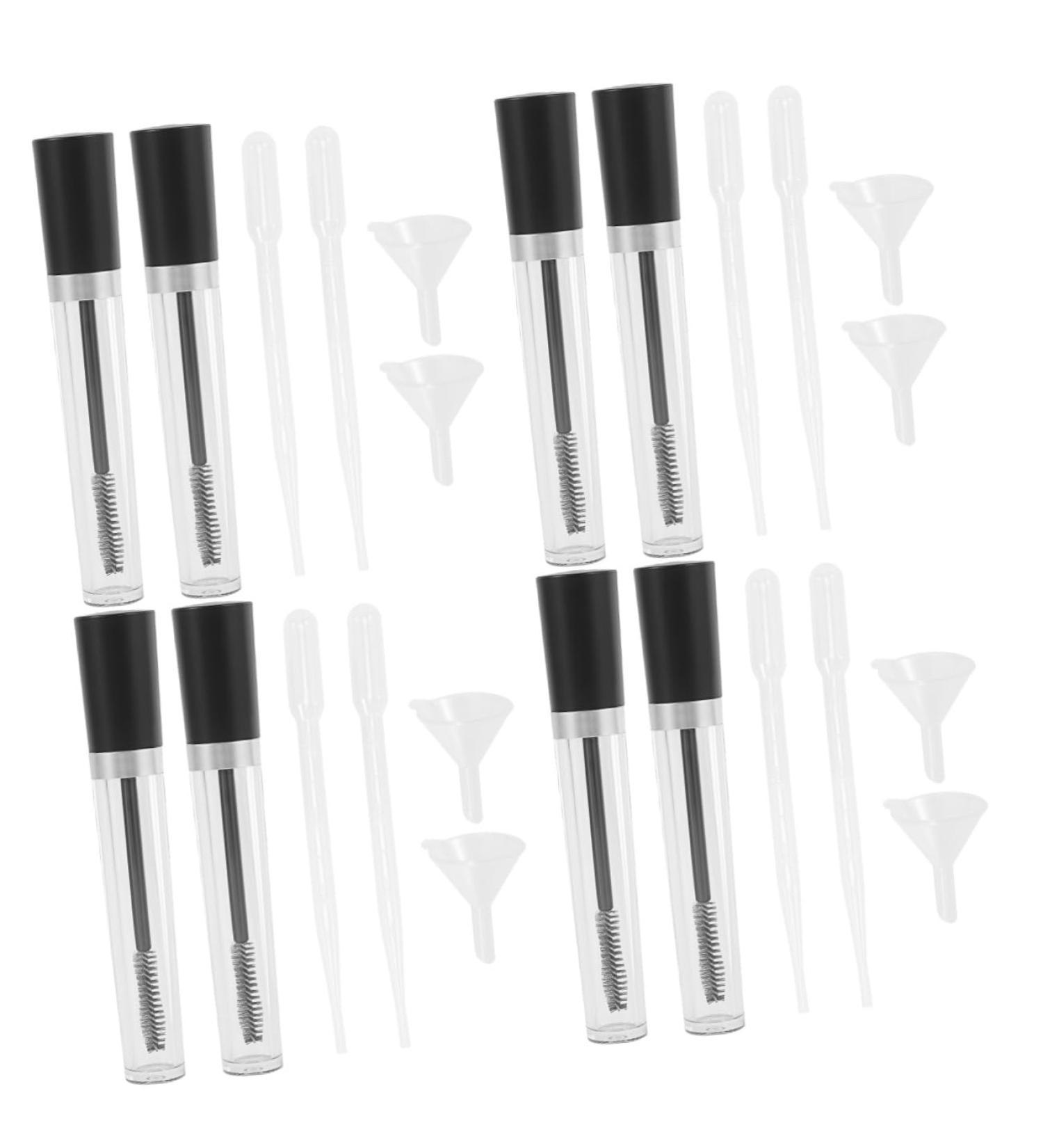 Healeved 8 Sets Refillable Eyelash Cream Bottle Mascara Tubes Empty Clear Mascara for Eyelashes Plastic - Buy Online on GoSupps.com