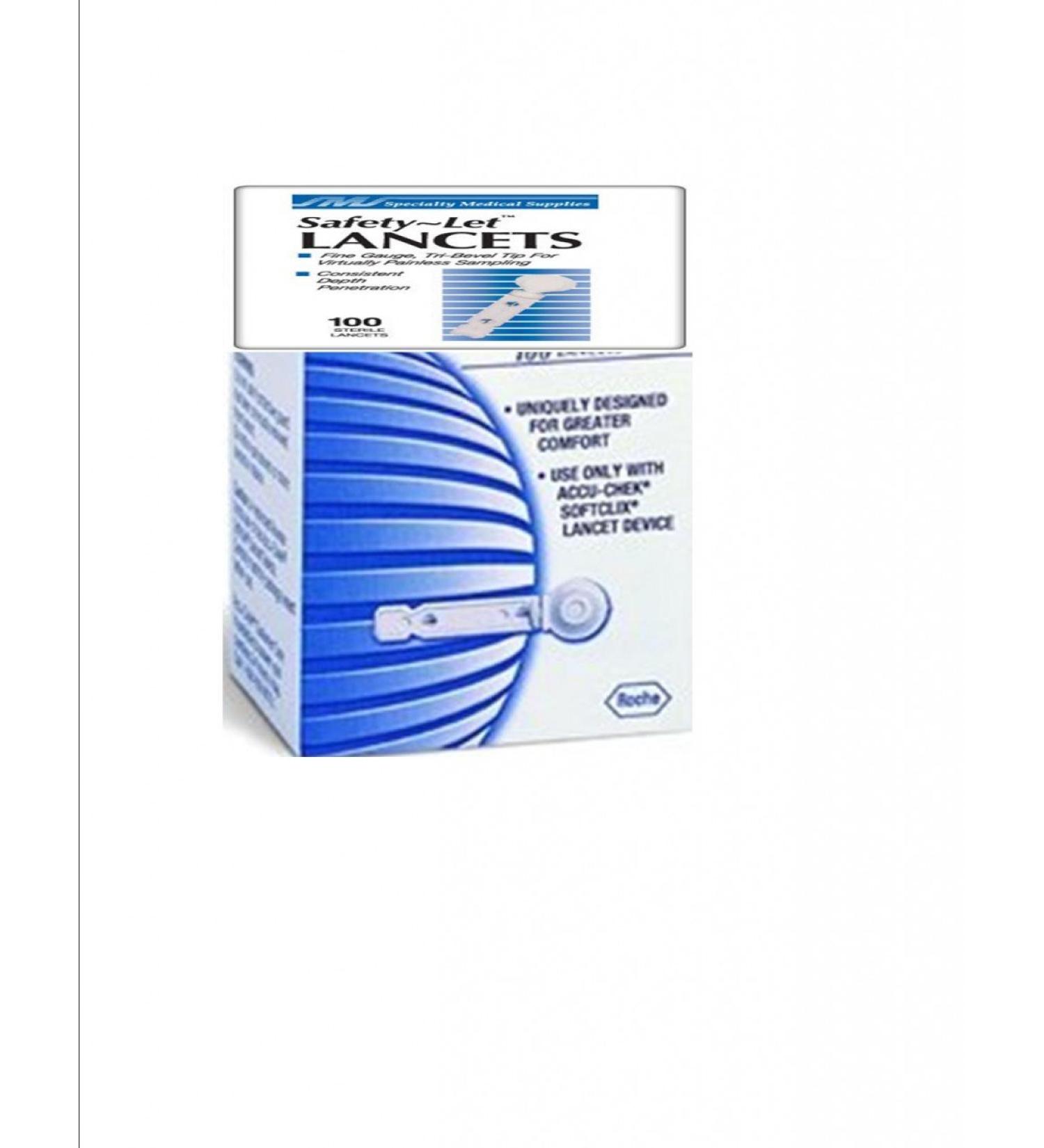 Specialty Medical Supply Safety-Let Lancets 28 G 100 per Box (UK100701A) Category: Lancets