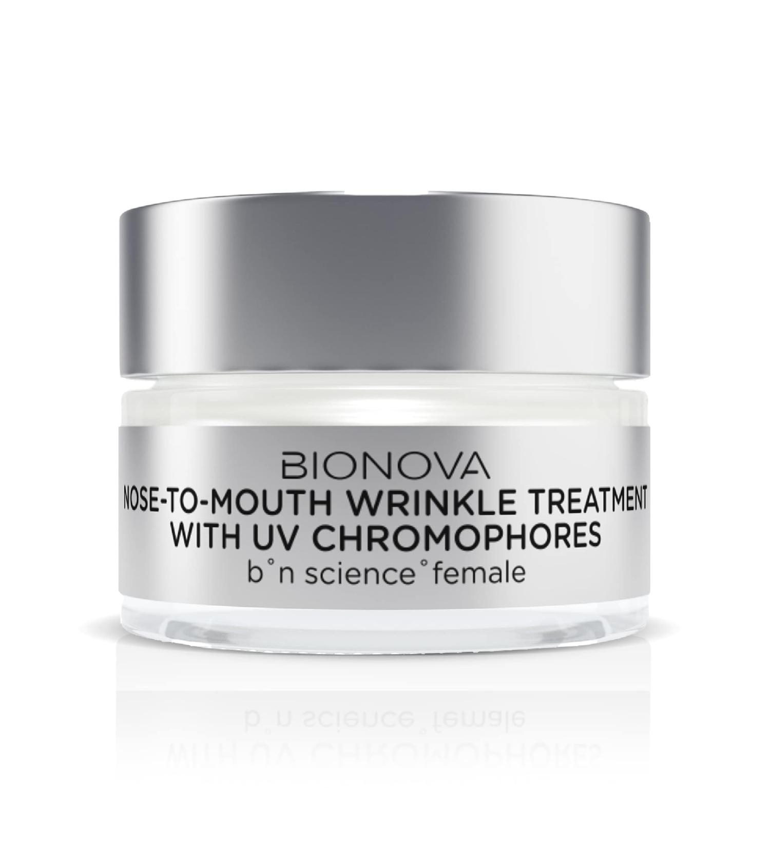 BIONOVA Nose-to-Mouth Wrinkle Treatment with UV Chromophores - Reduce Appearance of Fine Lines Lip Wrinkles Lip Lines Retain Skin Firmness Anti-Aging (0.5 oz) - Buy Online on GoSupps.com