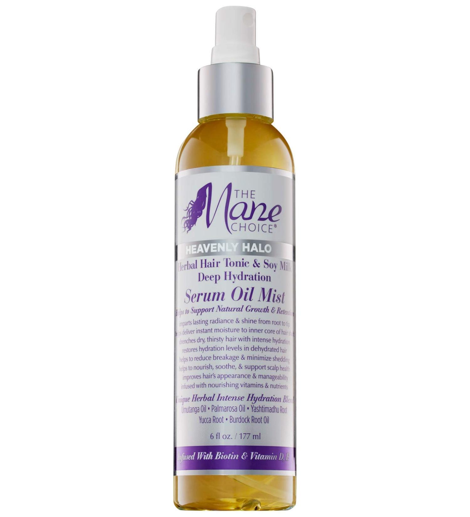 The Mane Choice Heavenly Halo Herbal Hair Tonic Soy Milk Serum Oil Mist - 6 oz (Yellow) - Buy Online on GoSupps.com