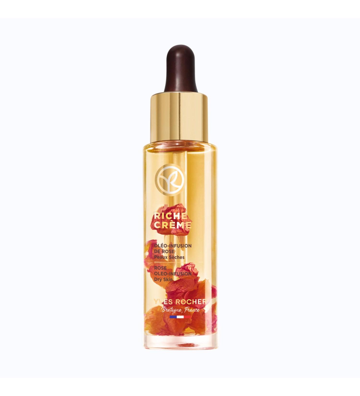 Yves Rocher Rose Oleo Infusion Serum - Nourishing Serum for Smooth Skin Reduces Fine Lines & Wrinkles 1 FL OZ | Ideal for Dry Skin - Buy Internationally - Buy Online on GoSupps.com