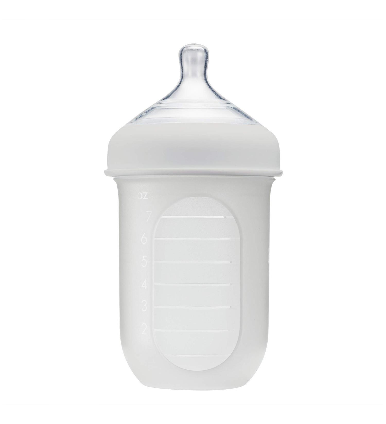 Boon NURSH Reusable Silicone Pouch Bottles 8oz (Gray) - Durable & Eco-Friendly - Buy Online on GoSupps.com