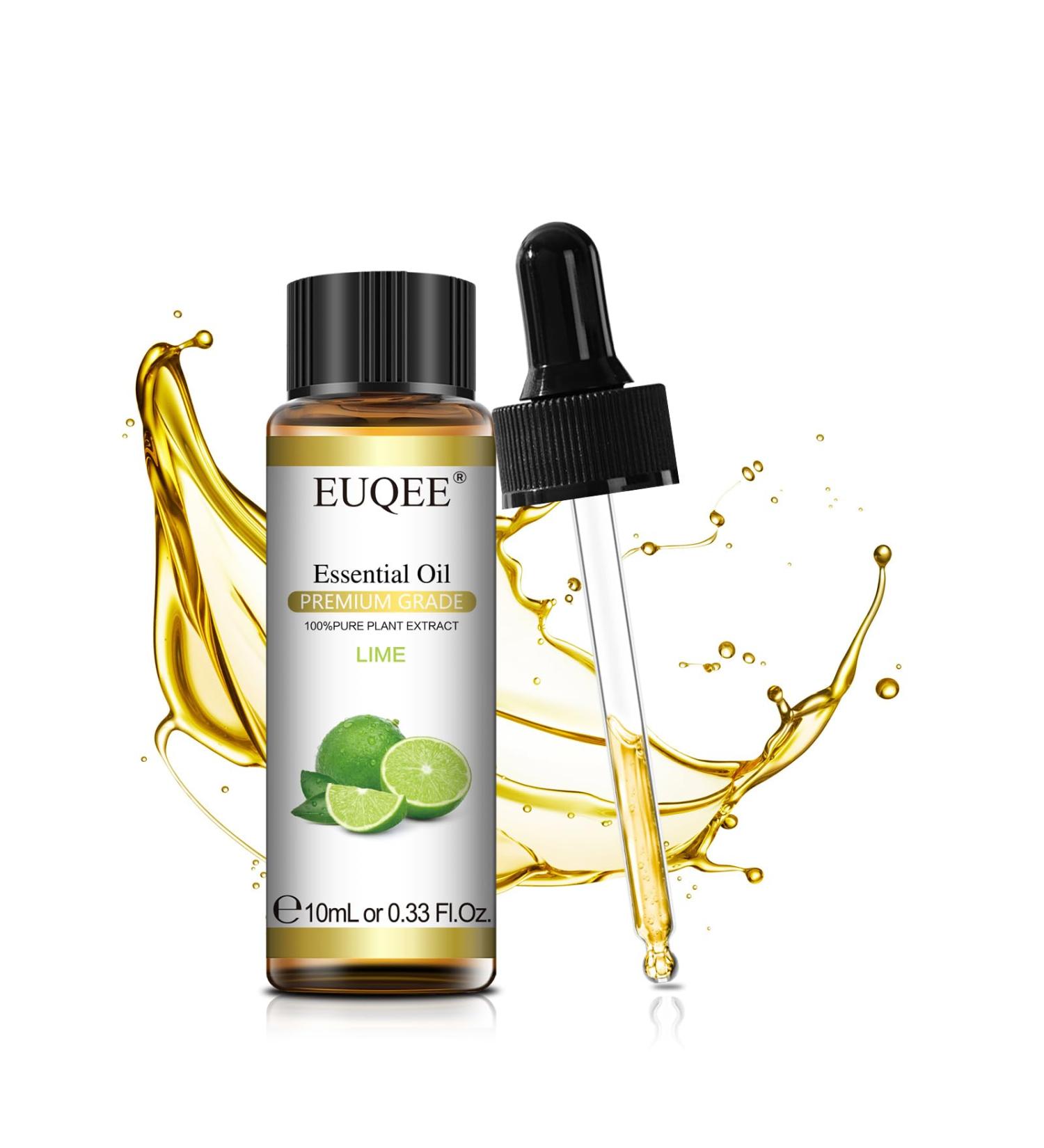EUQEE Lime Essential Oil 10ml Pure Natural Lime Oils Aromatherapy Essential Oils for Diffusers for Home Relax Humidifiers Lime 10.00 ml (Pack of 1) - Buy Online on GoSupps.com