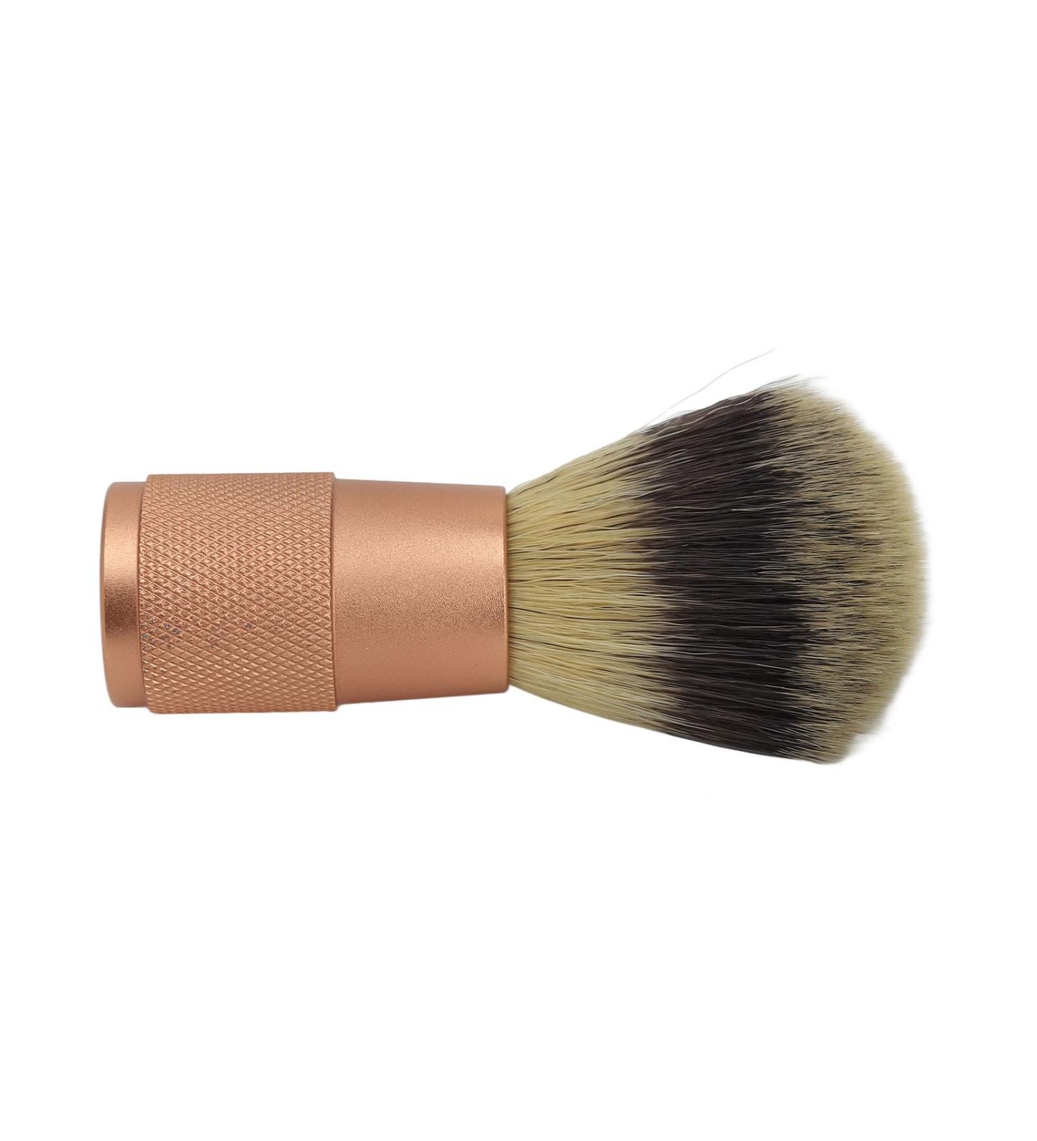 Premium Synthetic Shaving Brush - Portable Soft Hair Ergonomic Aluminum Handle Perfect for All Beard Types Effective Foaming - Buy Online on GoSupps.com