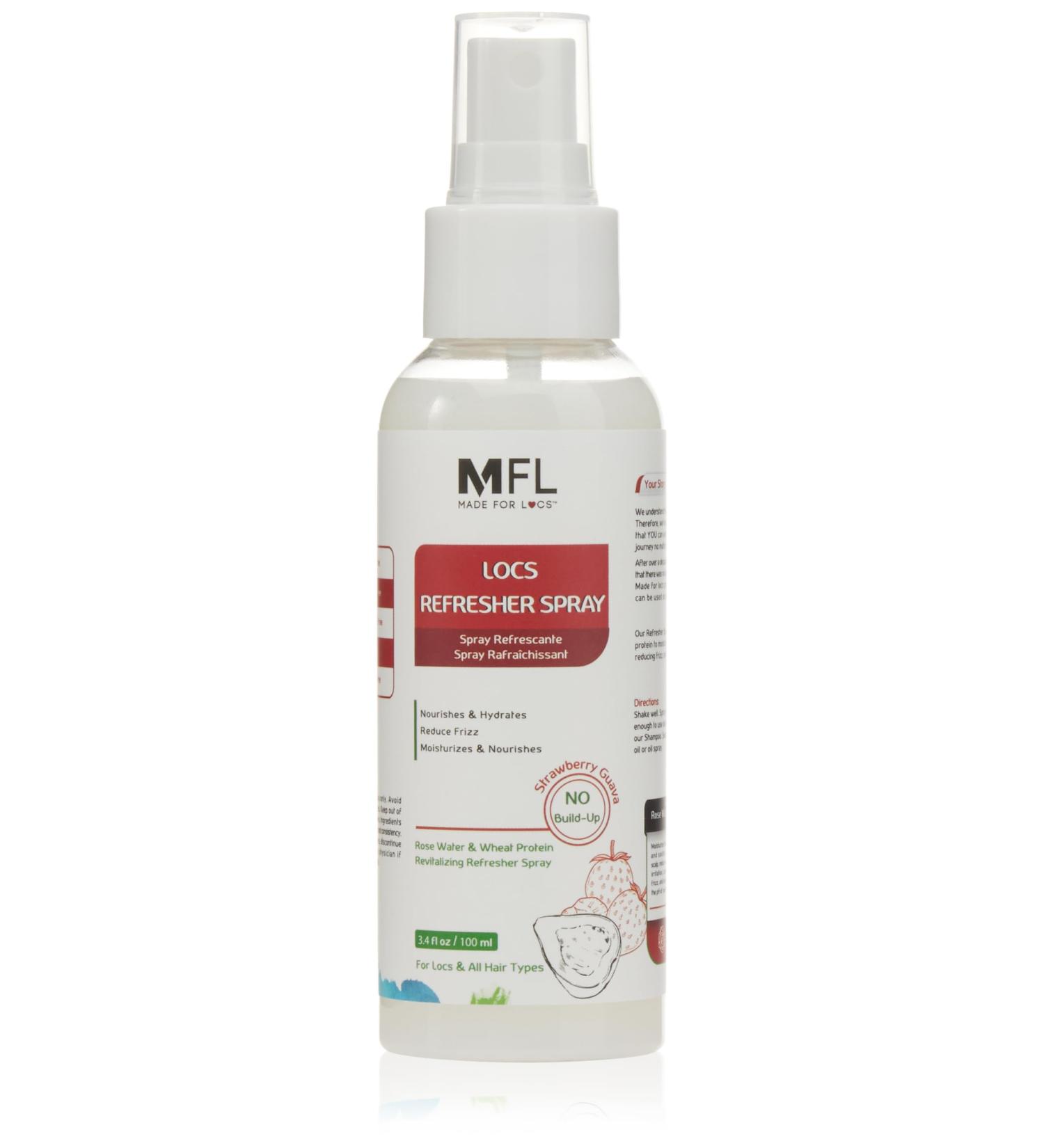 Made For Locs Vegan Rose Water Refresher Spray | Locs Moisturizer | Locs Deodorizer | Amazing Scents (Strawberry Guava 3.4 oz) Strawberry Guava 3.4 Fl Oz (Pack of 1) - Buy Online on GoSupps.com