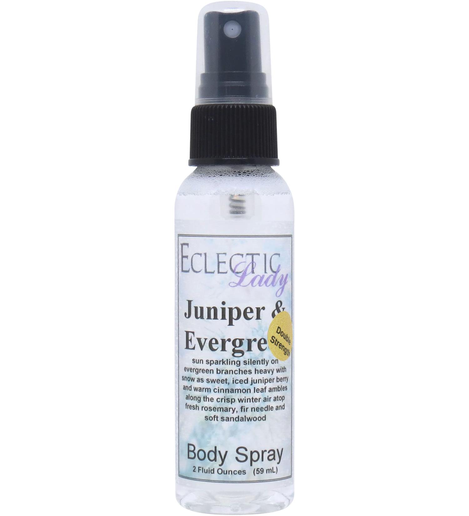 Juniper and Evergreen Body Spray (Double Strength) 2 ounces Body Mist for Women with Clean Light & Gentle Fragrance Long Lasting Perfume with Comforting Scent for Men & Women Cologne with Soft 2 Fluid Ounces (Double Strength) - Buy Online on GoSupps.com