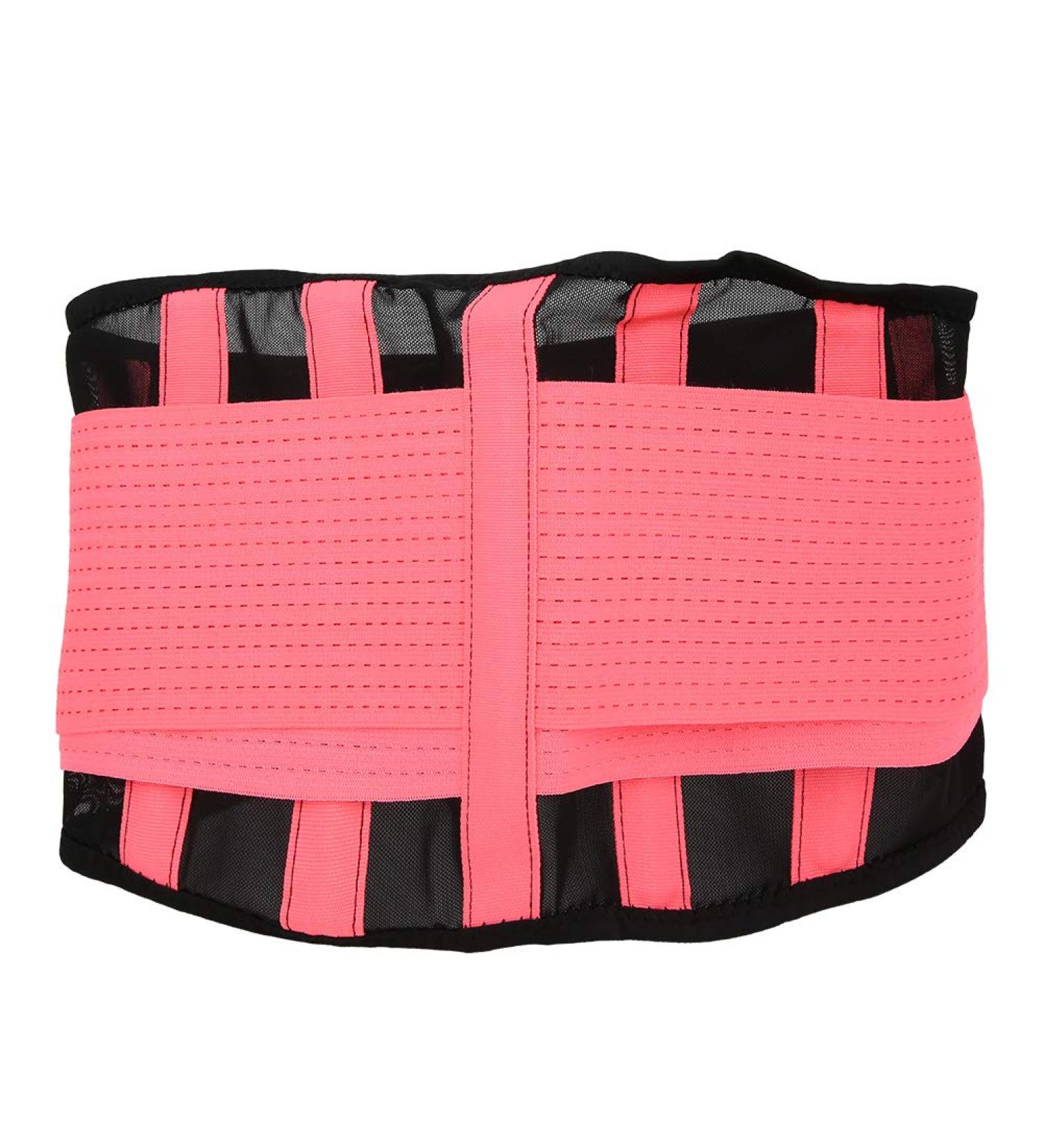 Breathable Mesh Support Exercise Belt for Women | Xhikowat Fitness Waist Trainer & Back Support Shapewear (Pink) - International Shipping Available - Buy Online on GoSupps.com