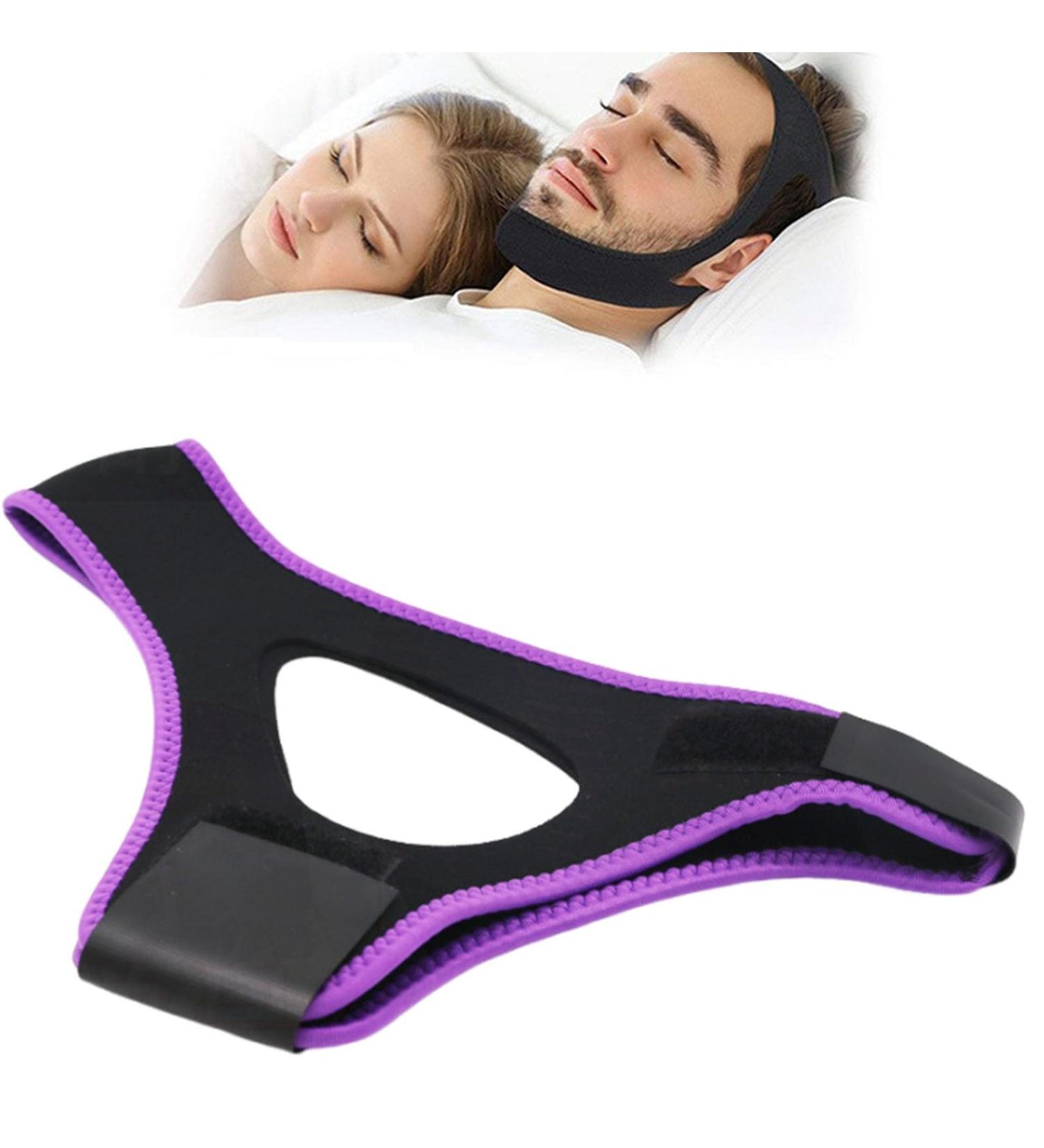 Buy Airflow Jaw Strap by Veralabs - Sleep Better Lift Your Face Reduce Double Chin - Unisex Purple Jaw Exerciser - Buy Online on GoSupps.com
