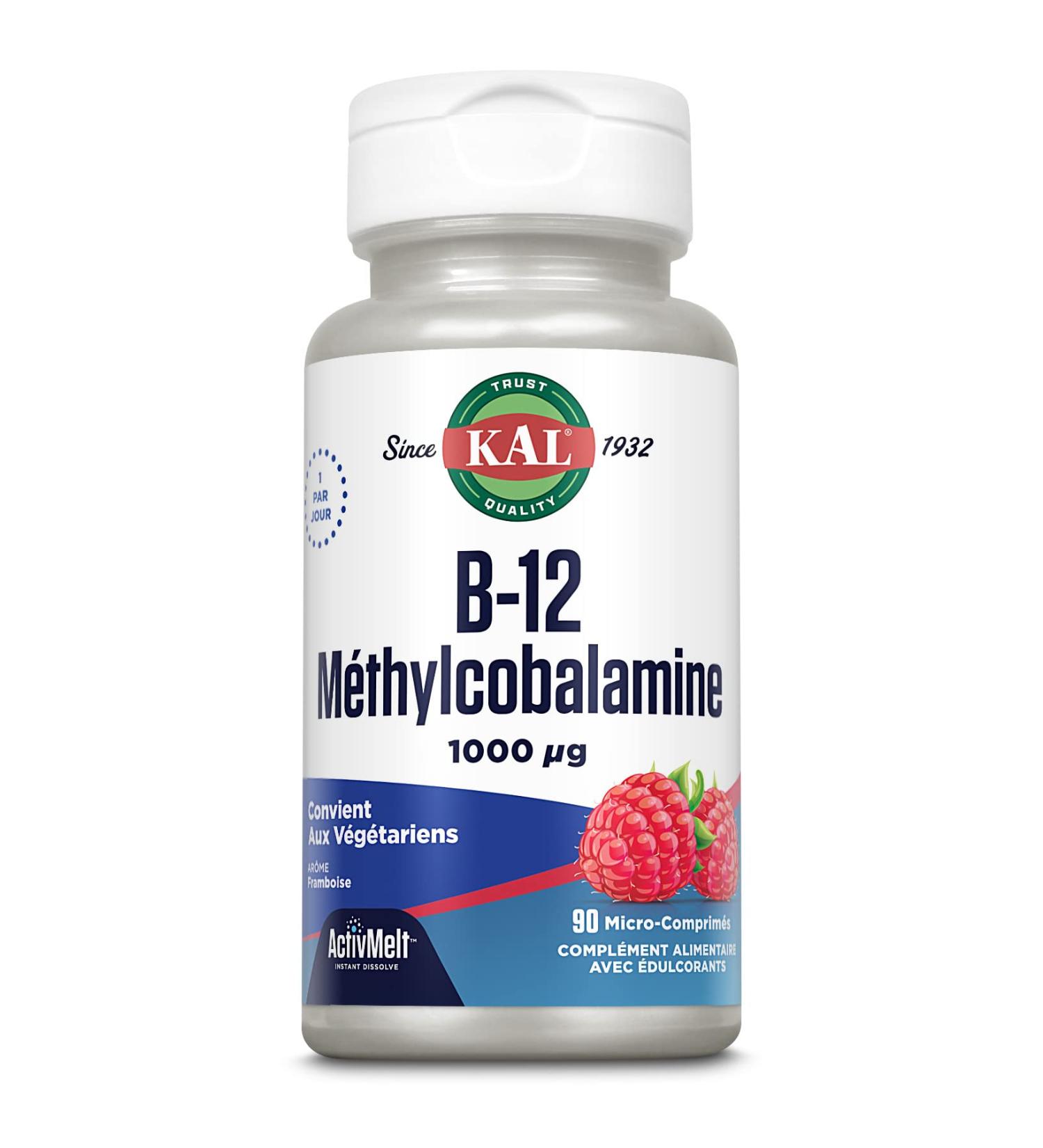 Kal Vitamin B12 Methylcobalamin | 90 Micro-Tablets - Buy Online on GoSupps.com