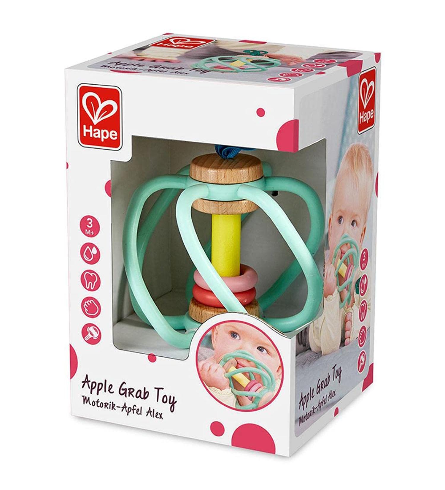 Hape E8500 Teething Ring Apple Alex | Multi-Coloured | Safe Baby Teether | International Shipping Available - Buy Online on GoSupps.com