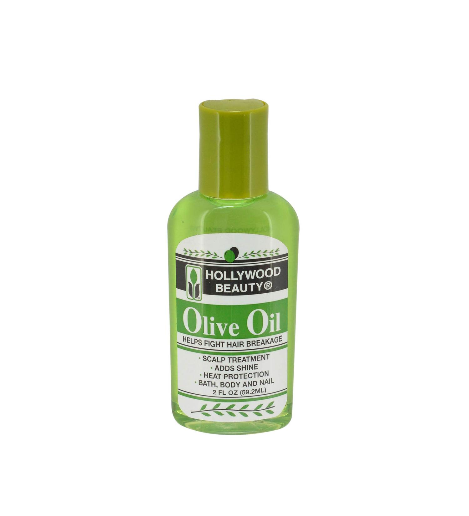 Hollywood Beauty Olive Hair Oil 2 oz | Fight Hair Breakage Add Shine Moisturize & Protect Hair & Skin Antioxidant-Rich for Healthy Hair - Buy Online on GoSupps.com