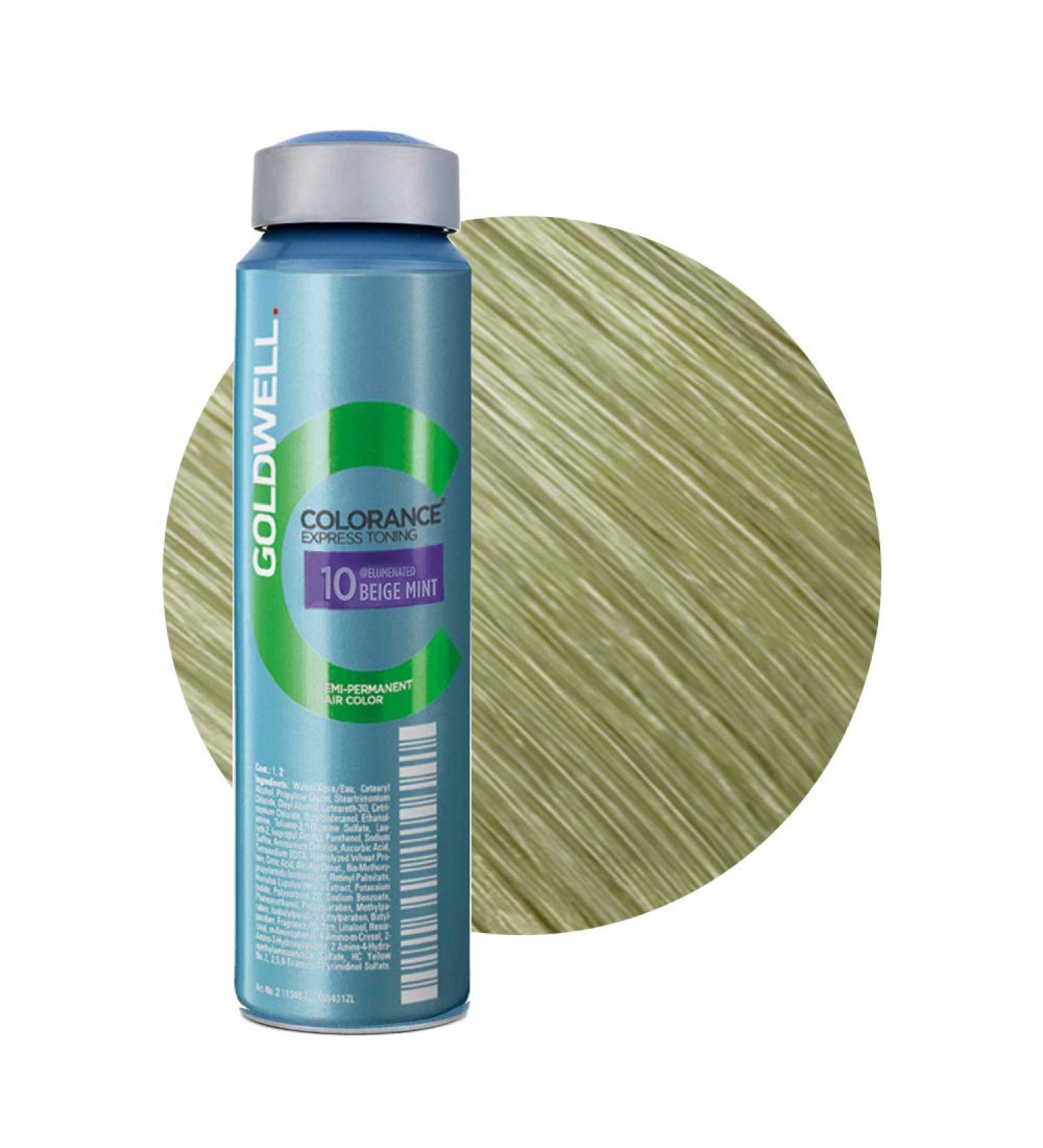 10 Beige Mint Goldwell Colorance Express Toning Can 120ml