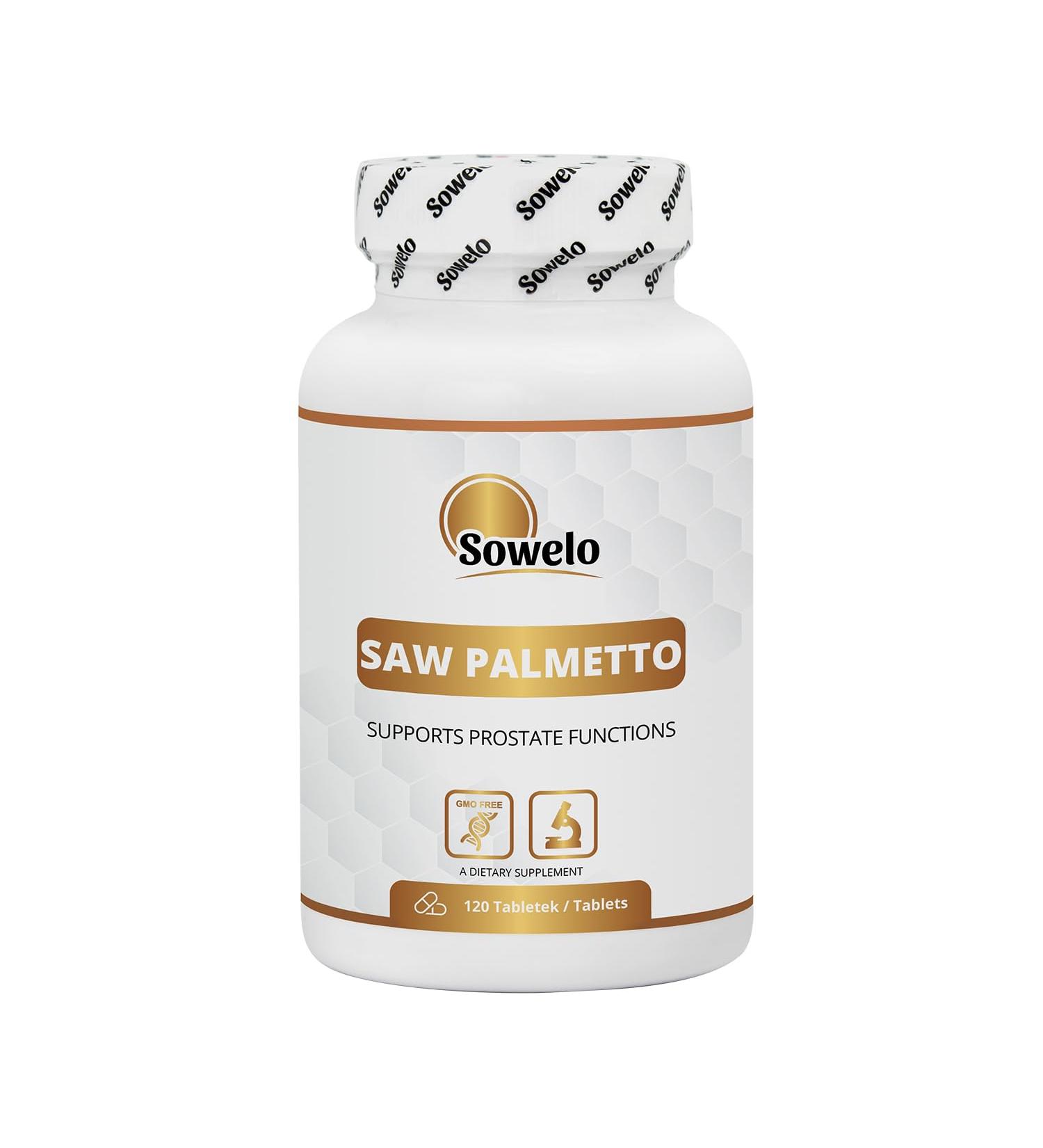 SAW PALMETTO 120 Tablets Dwarf Palm 600mg High Quality - Buy Online on GoSupps.com
