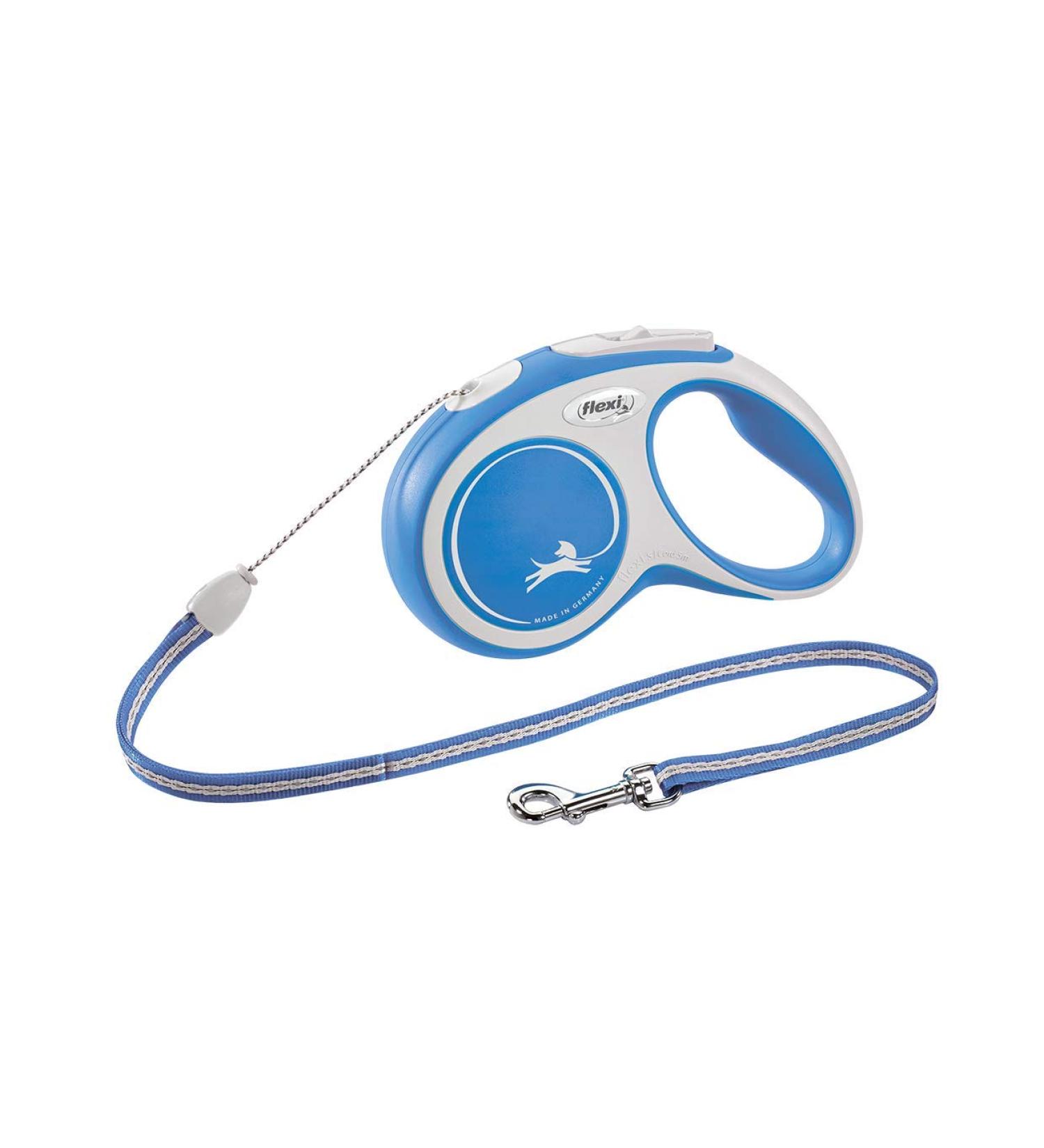 Flexi New Comfort Retractable Rope Leash Blue M 5m - Durable & Stylish Dog Leash for Ultimate Control | International Shipping - Buy Online on GoSupps.com