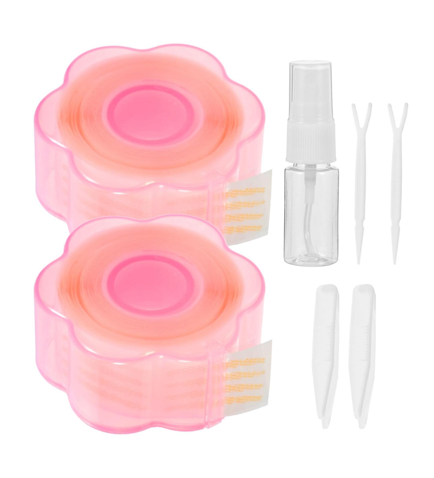 Beaupretty 1 set Spray Beauty Women Slim Lift for Girl Lifter Strip Style Eye Fiber Makeup Droopy Invisible Eyes Adhesive Rods Bottle Accessories with Eyelid Double Fork Uneven