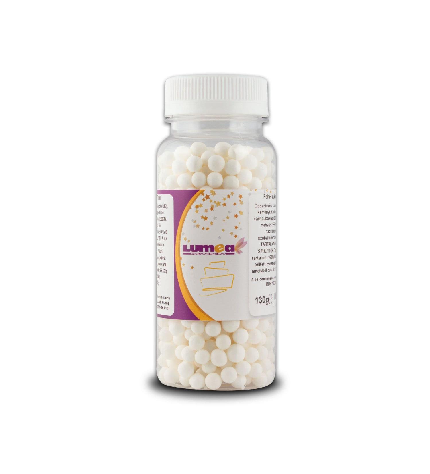 Dekozauber24 Sugar Pearls edible 7mm 80g 17 colours sprinkles glitter pearls mix for cupcakes cakes decoration (White) - Buy Online on GoSupps.com