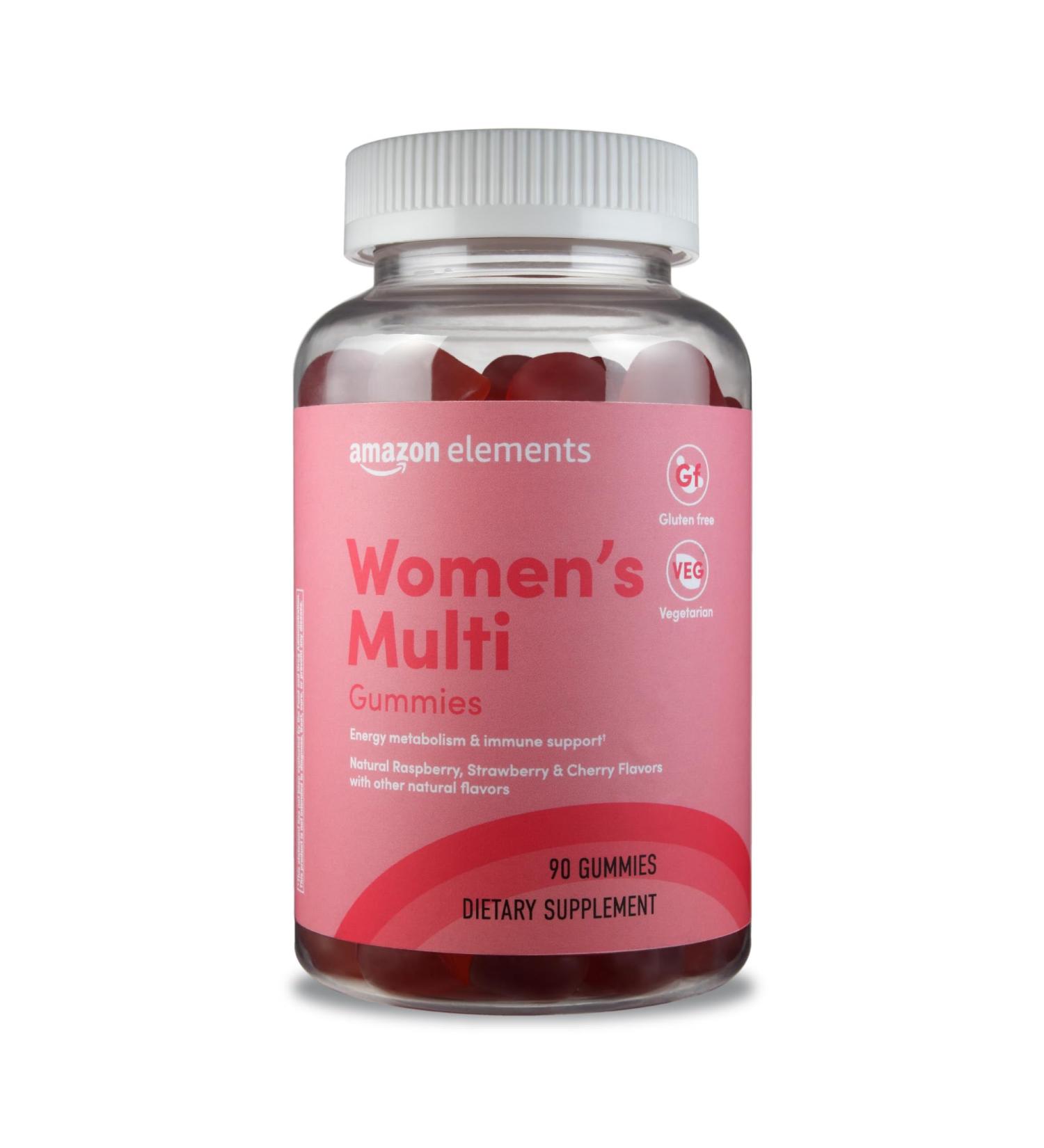 Amazon Elements - Adult Women s Organic Multivitamins 90 Gummies (30 servings) Vegetarian Gluten Free (Previously Revly) 90 Count (Pack of 1) - Buy Online on GoSupps.com