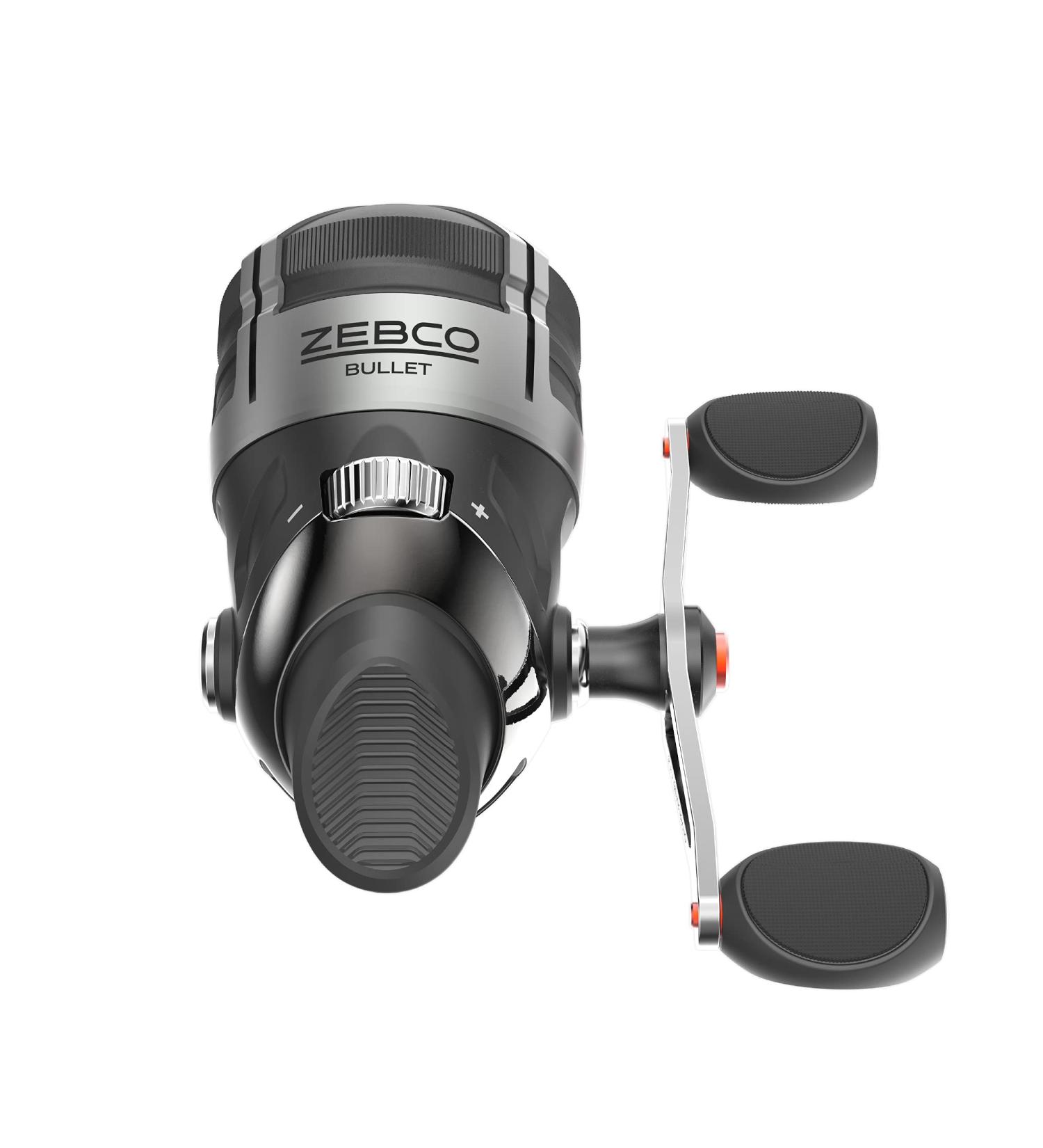 Zebco Bullet Spincast Fishing Reel  Size 30 Reel  Fast 29.6 Inches Per Turn  GripEm All-Weather Handle Knobs  Pre-Spooled with 10-Pound Zebco Fishing Line - Buy Online on GoSupps.com