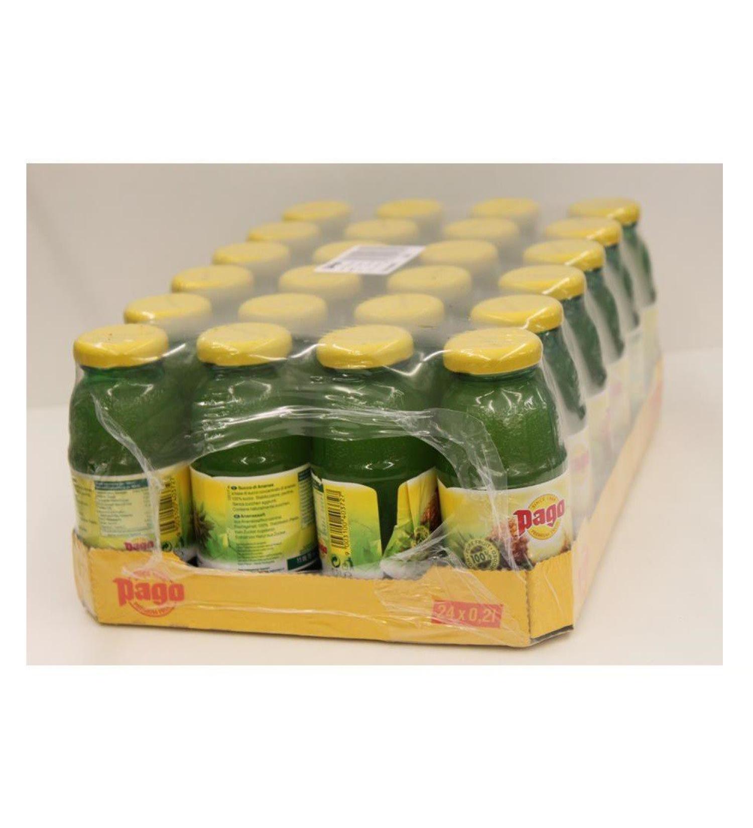 Pago Pineapple 20 x 24 Glass Juice Bottles