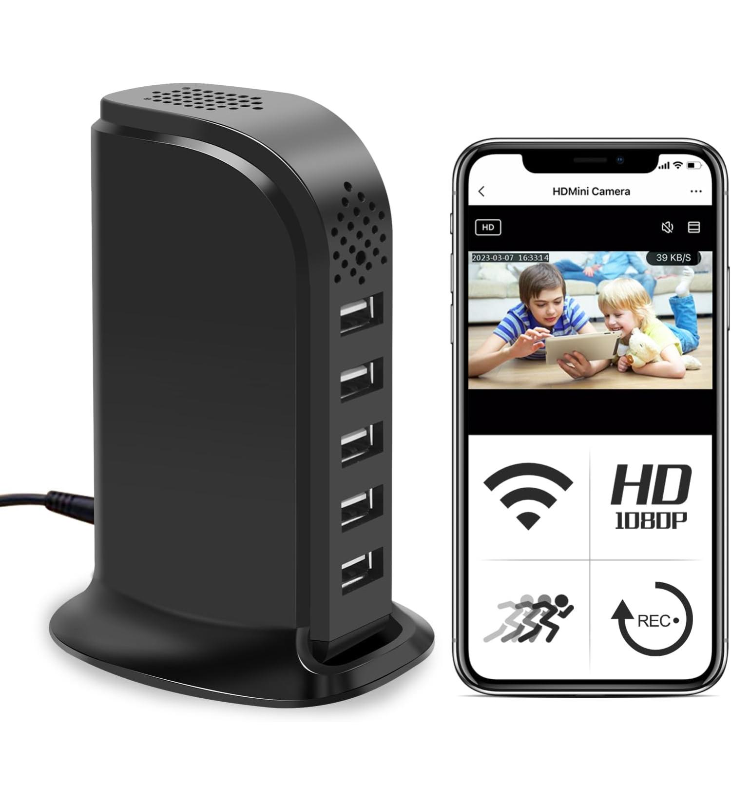 VANCHEER Hidden Camera Detector 1080P HD Indoor WiFi Security Camera Wireless Nanny Cams Video Recorder with Motion Detection Remote View for Home Office Surveillance NO Audio - Buy Online on GoSupps.com
