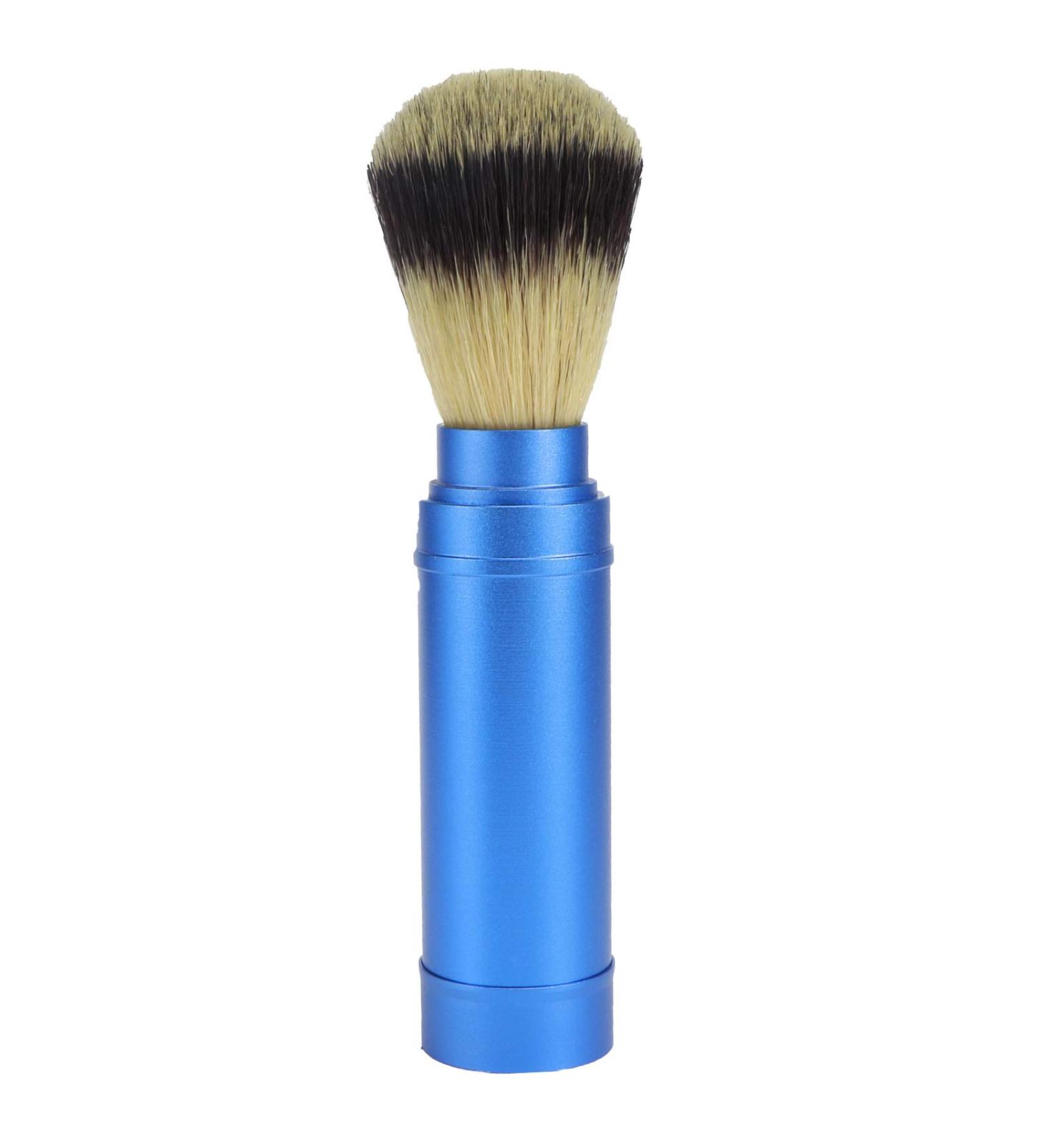 Premium Shaving Brush | Portable Barber Brush for Men | Travel Grooming Tool | Beard & Facial Cleansing Tool - Buy Online on GoSupps.com
