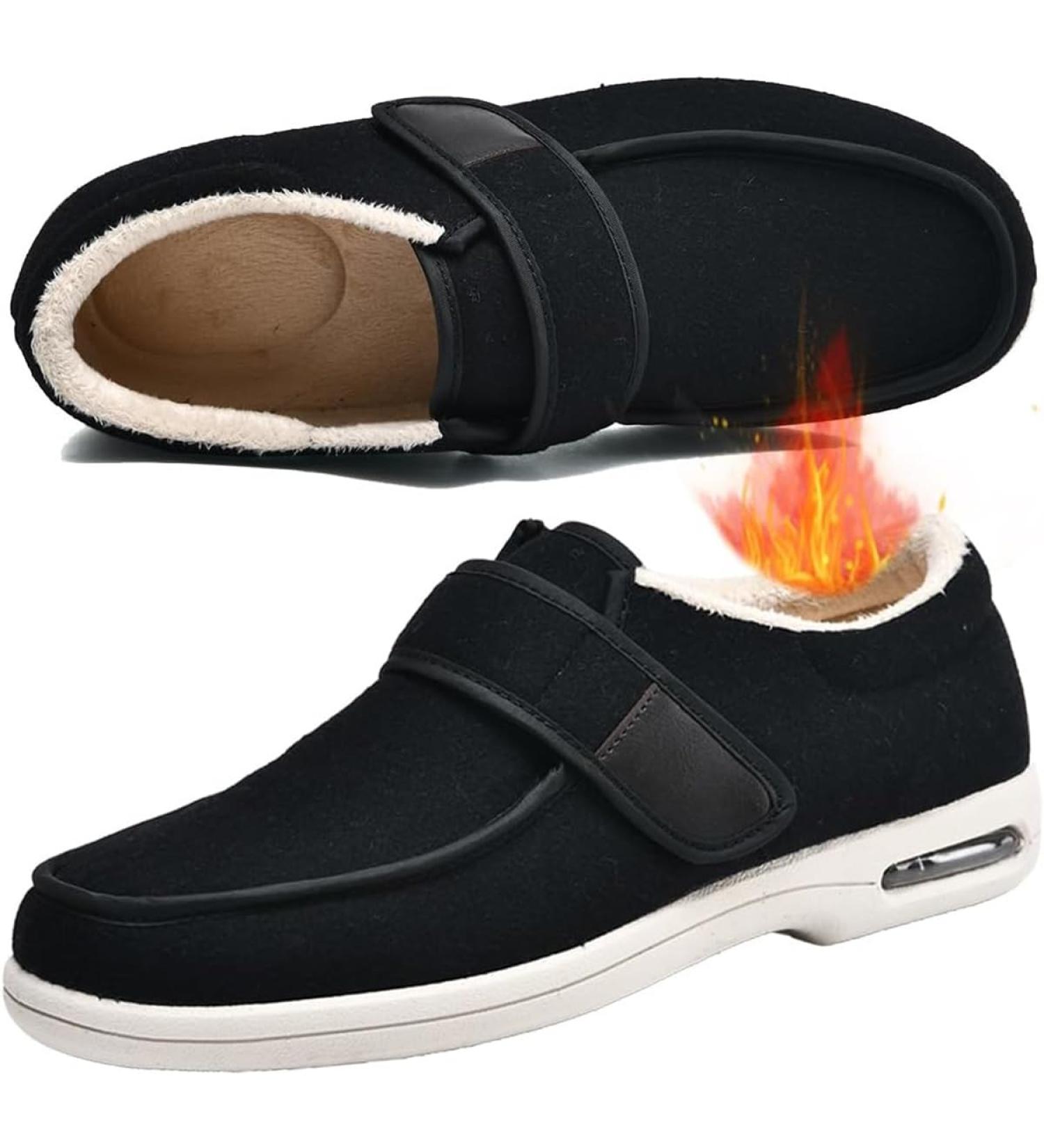 Buy Men's Diabetic Walking Shoes - Adjustable Orthopedic Sneakers for Plantar Fasciitis & Swollen Feet Relief - Buy Online on GoSupps.com