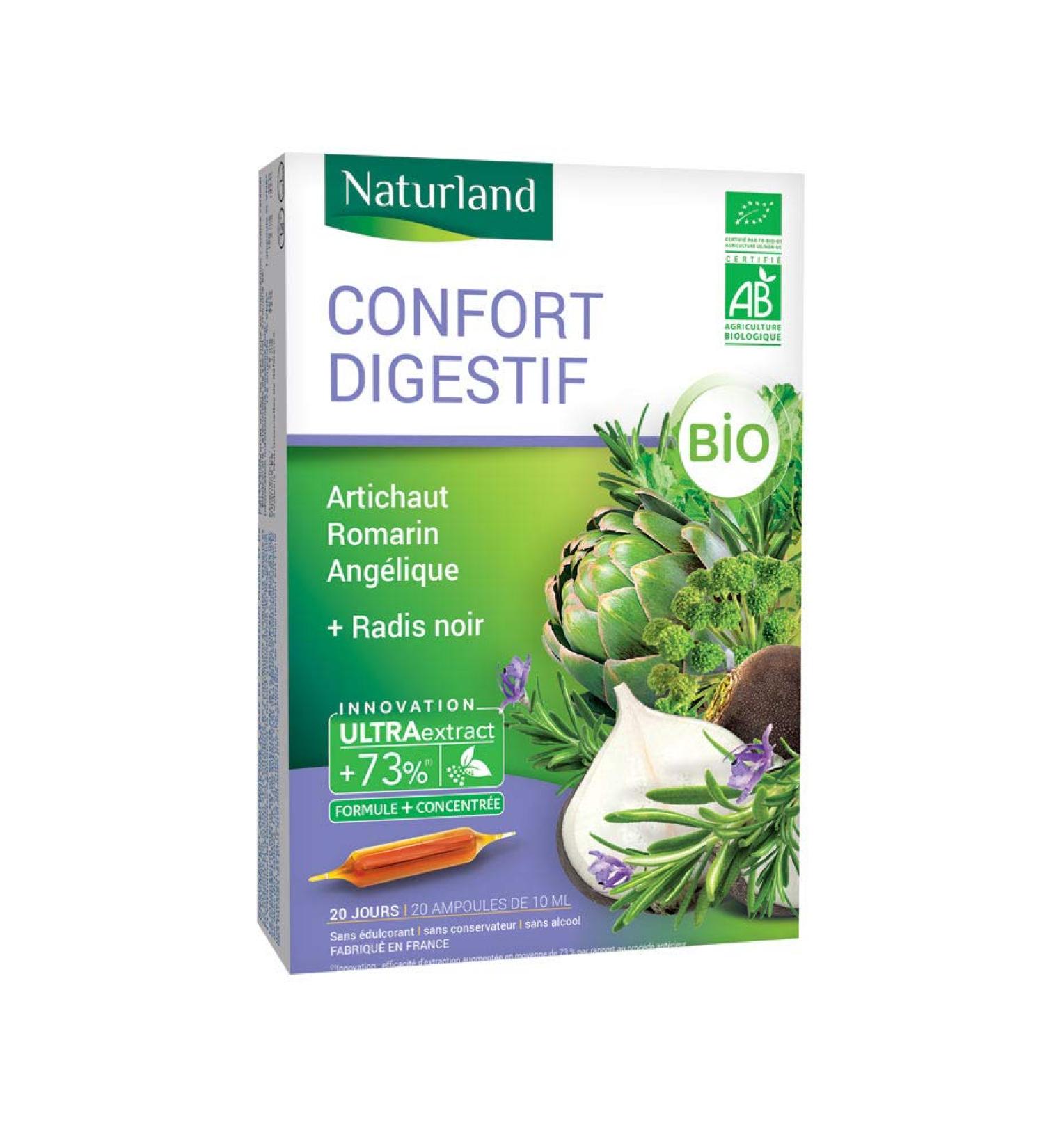 Naturland Naturland Organic Digestive Comfort 20 Drinkable Ampoules of 10 ml