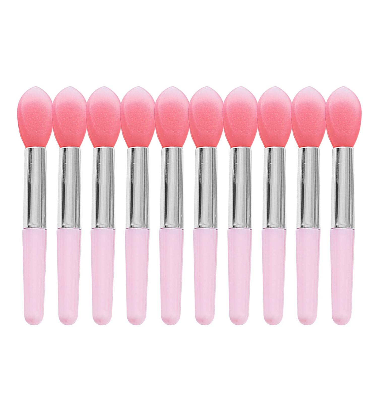 10PCS Portable Silicone Lip Brush Single Soft Head Lipstick Brushes Lip Makeup For Women Girls Silicone Lip Brush Applicator - Buy Online on GoSupps.com