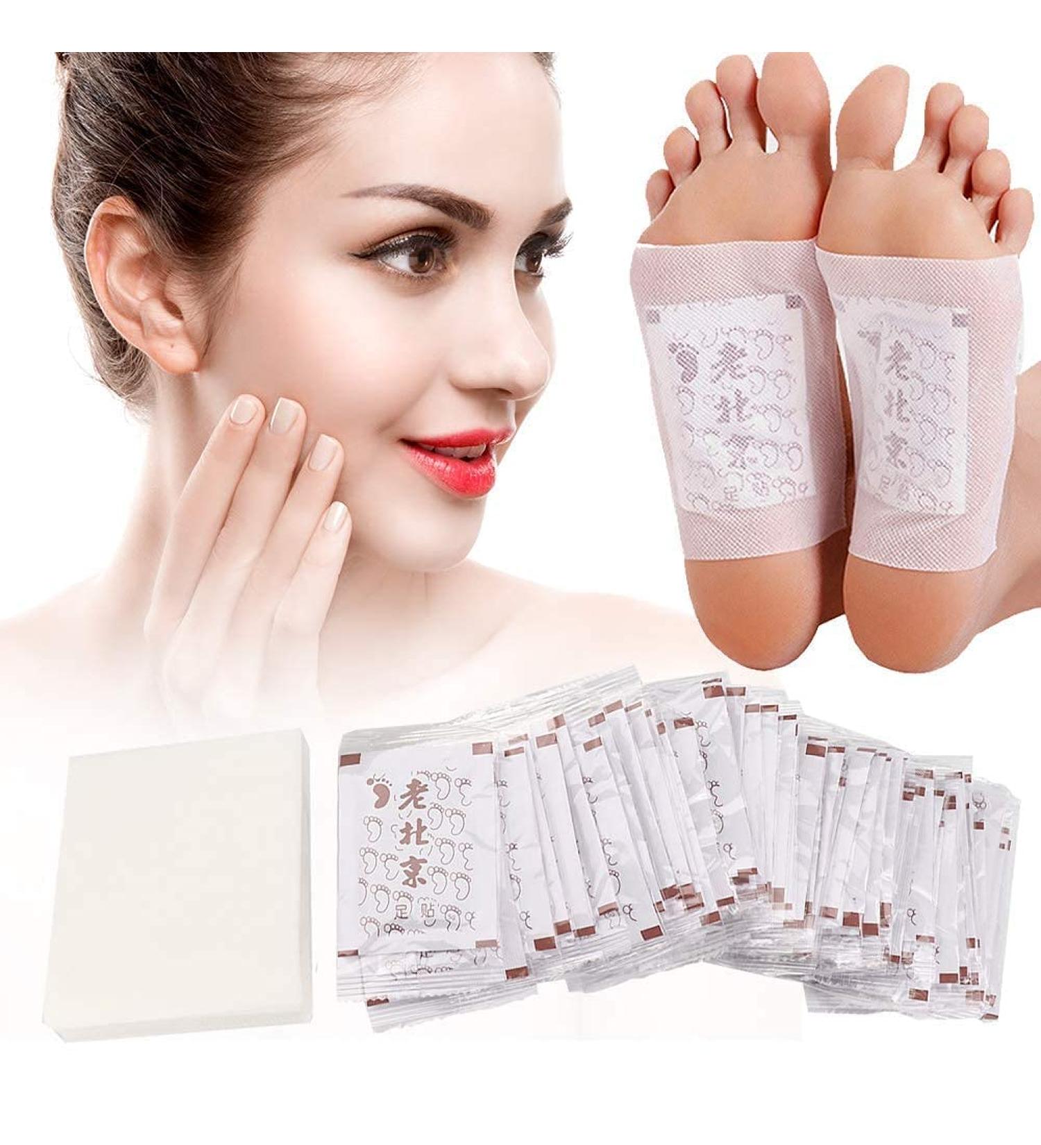 50 Pieces Detox Foot Pads - Adhesive Detoxification Plasters for Foot Care & Wellness - Buy Online on GoSupps.com