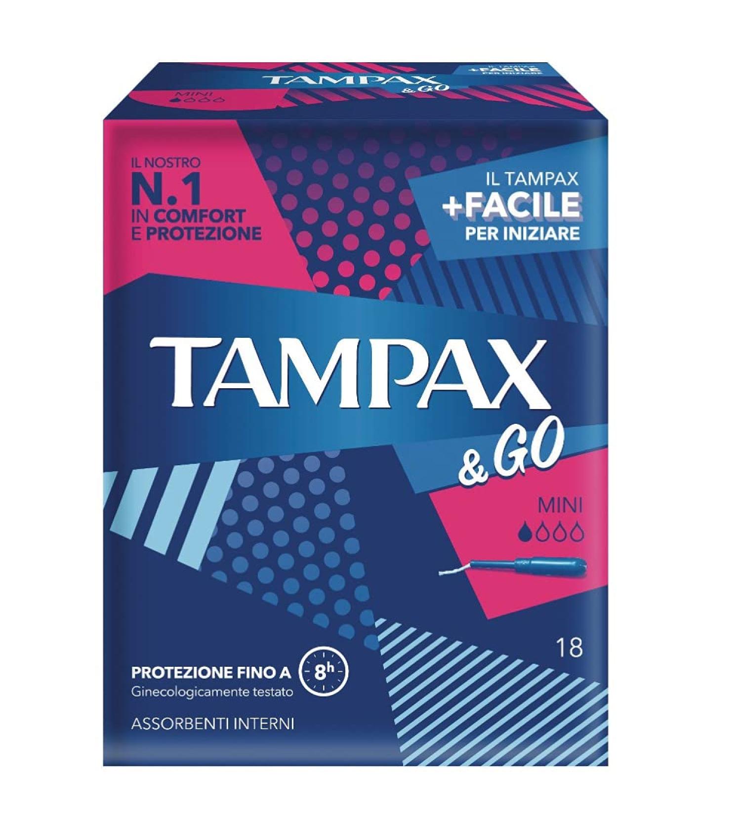 Buy Tampax & Go Mini - 18 Pieces | Best International Shipping & Fast Delivery - Buy Online on GoSupps.com