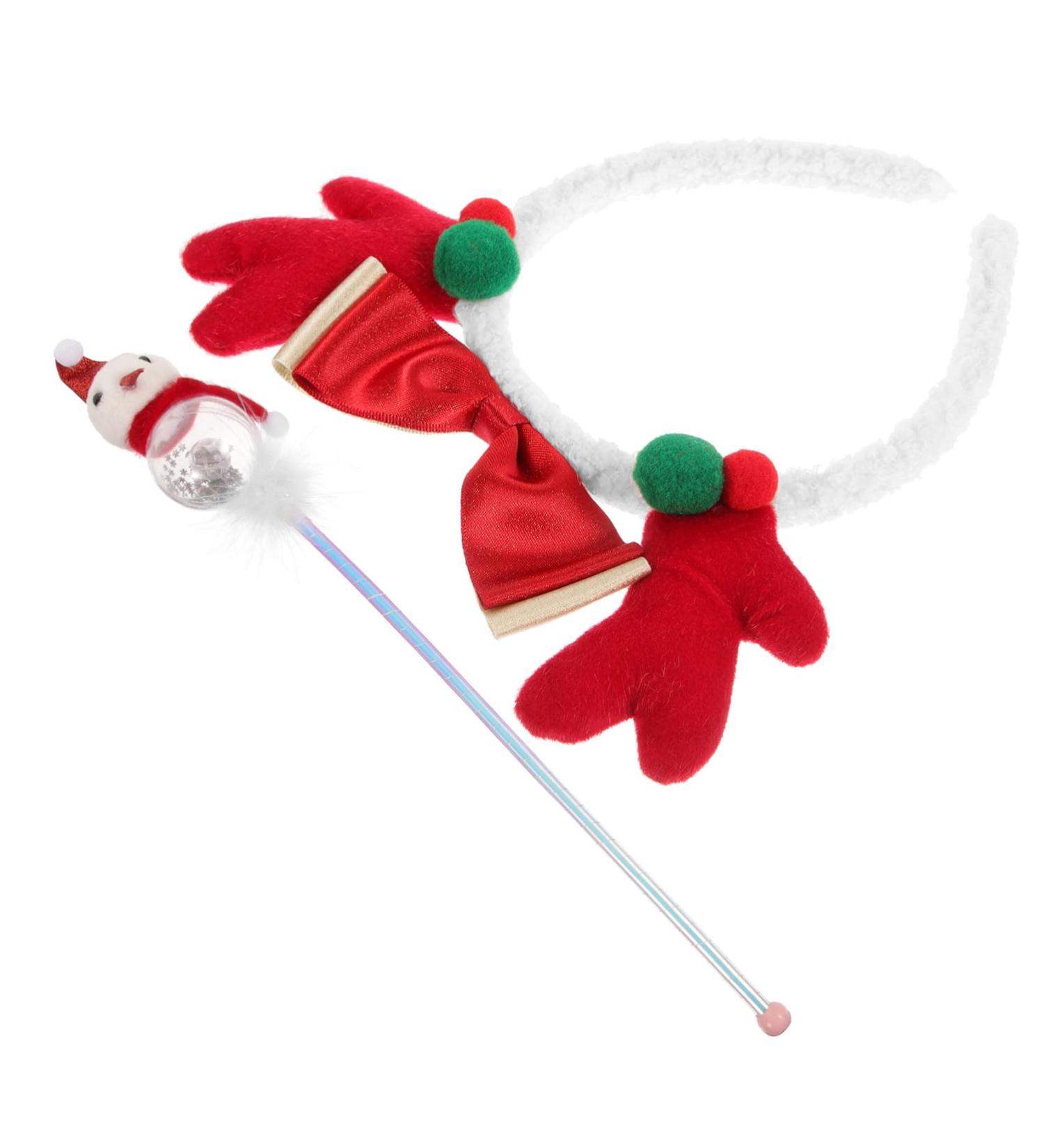 Beaupretty 1 set fabric red plastic Antler Xmas Hairbands Christmas Headbands Xmas Accessories Xmas Antler Headwear - Buy Online on GoSupps.com