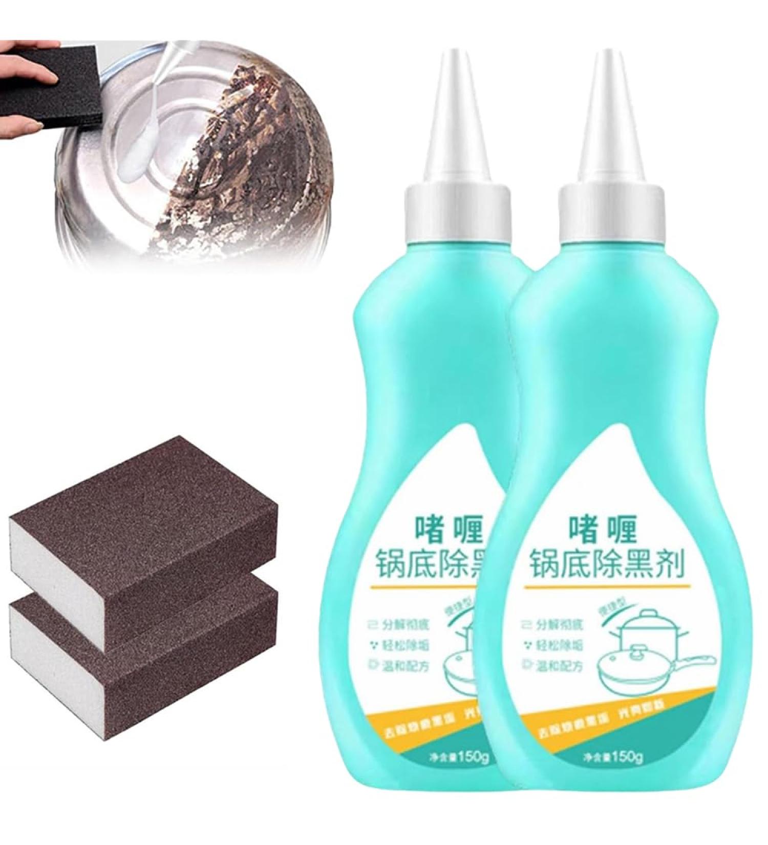 GHOWDS 2Pcs Magic Gel Cleaner for Pots and Pans Black Pot Bottom Cleaning Gel Cleaner for Bottom of Pots and Pans Gel Cleaner for Cookware Bottom - Buy Online on GoSupps.com