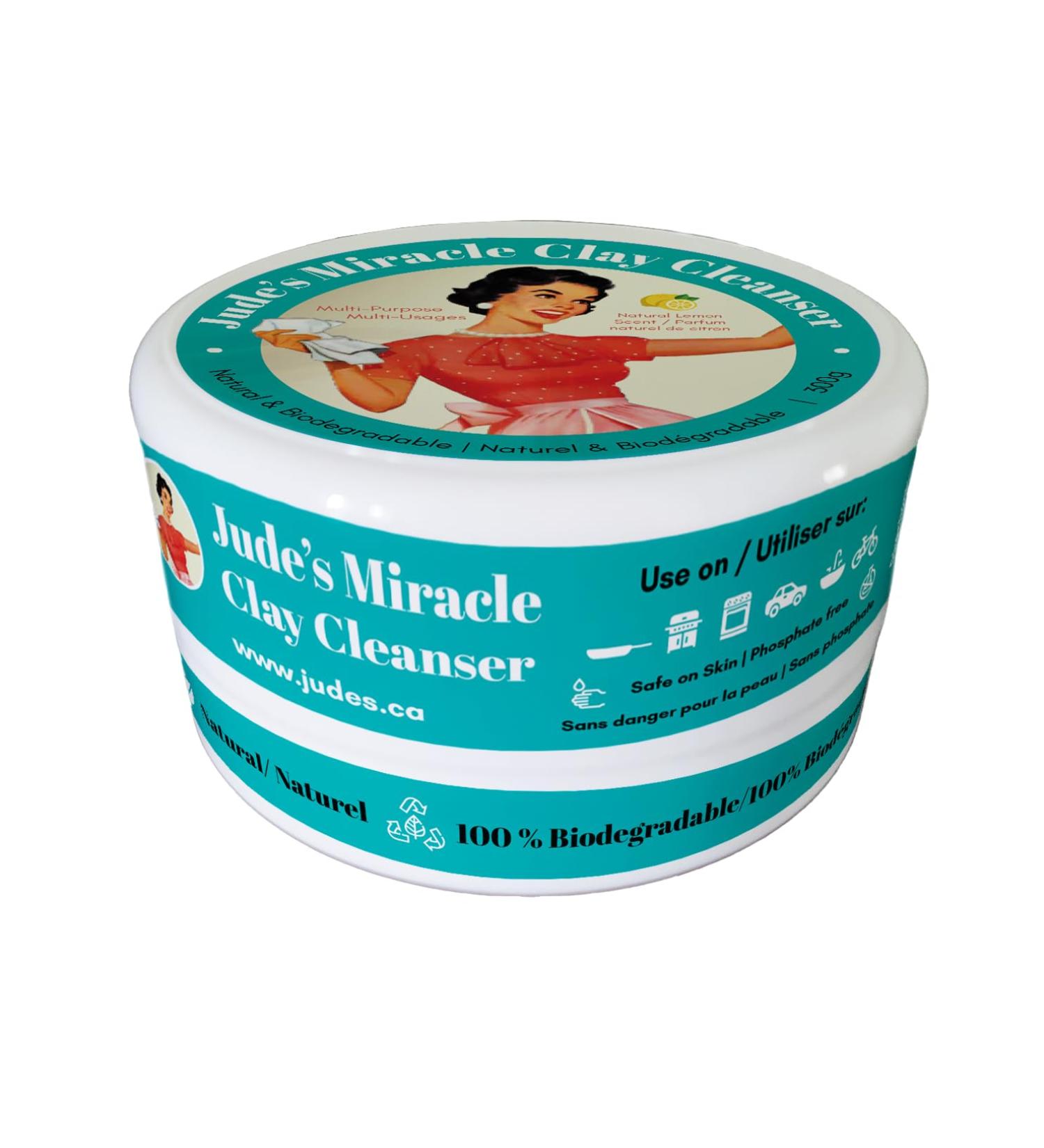 Jude's Miracle Clay Cleanser 300g - Natural Biodegradable Multi-Purpose Cleaner for International Shipping - Buy Online on GoSupps.com