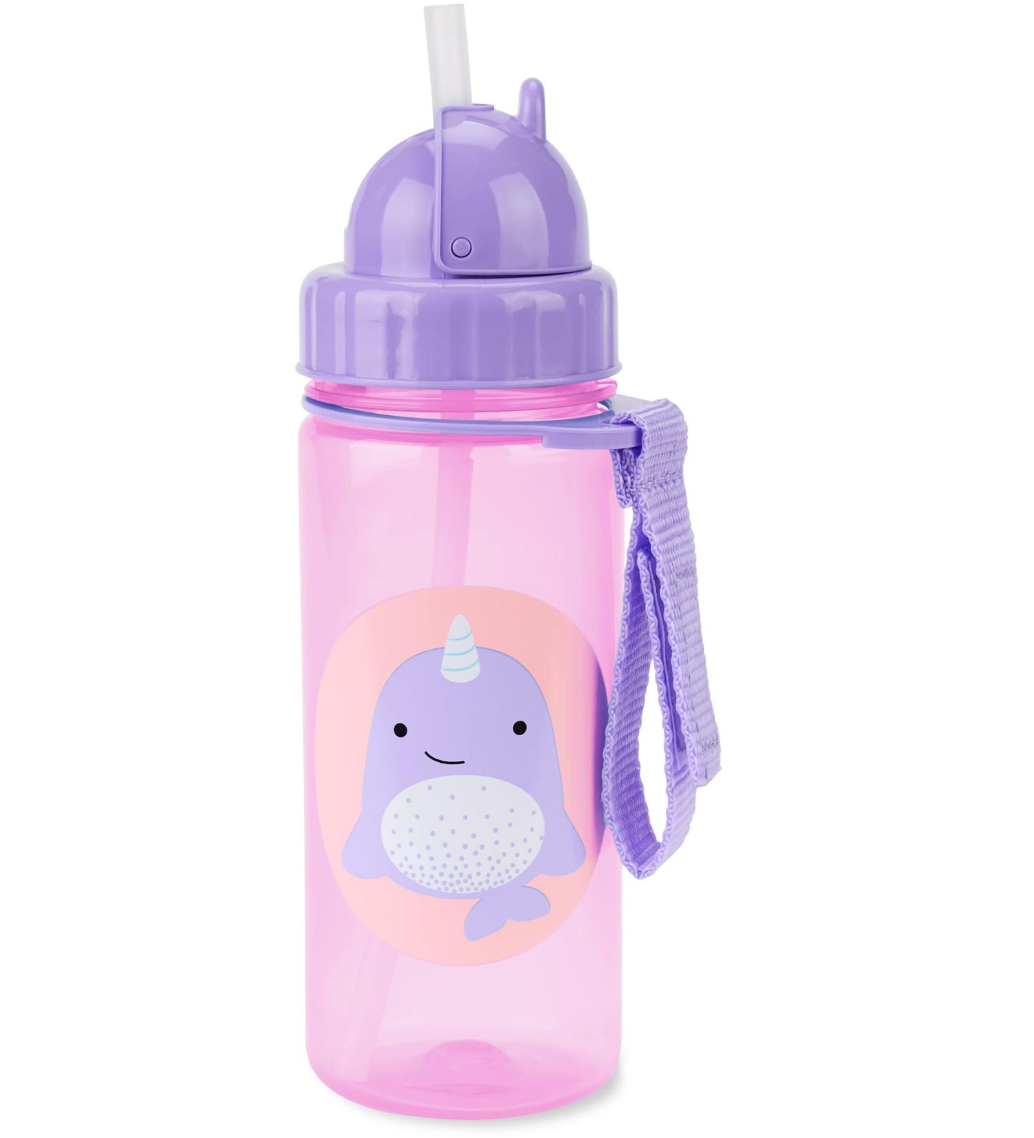 Skip Hop Narwhal Toddler Sippy Cup with Straw - 13 oz Zoo Straw Bottle - Buy Online on GoSupps.com