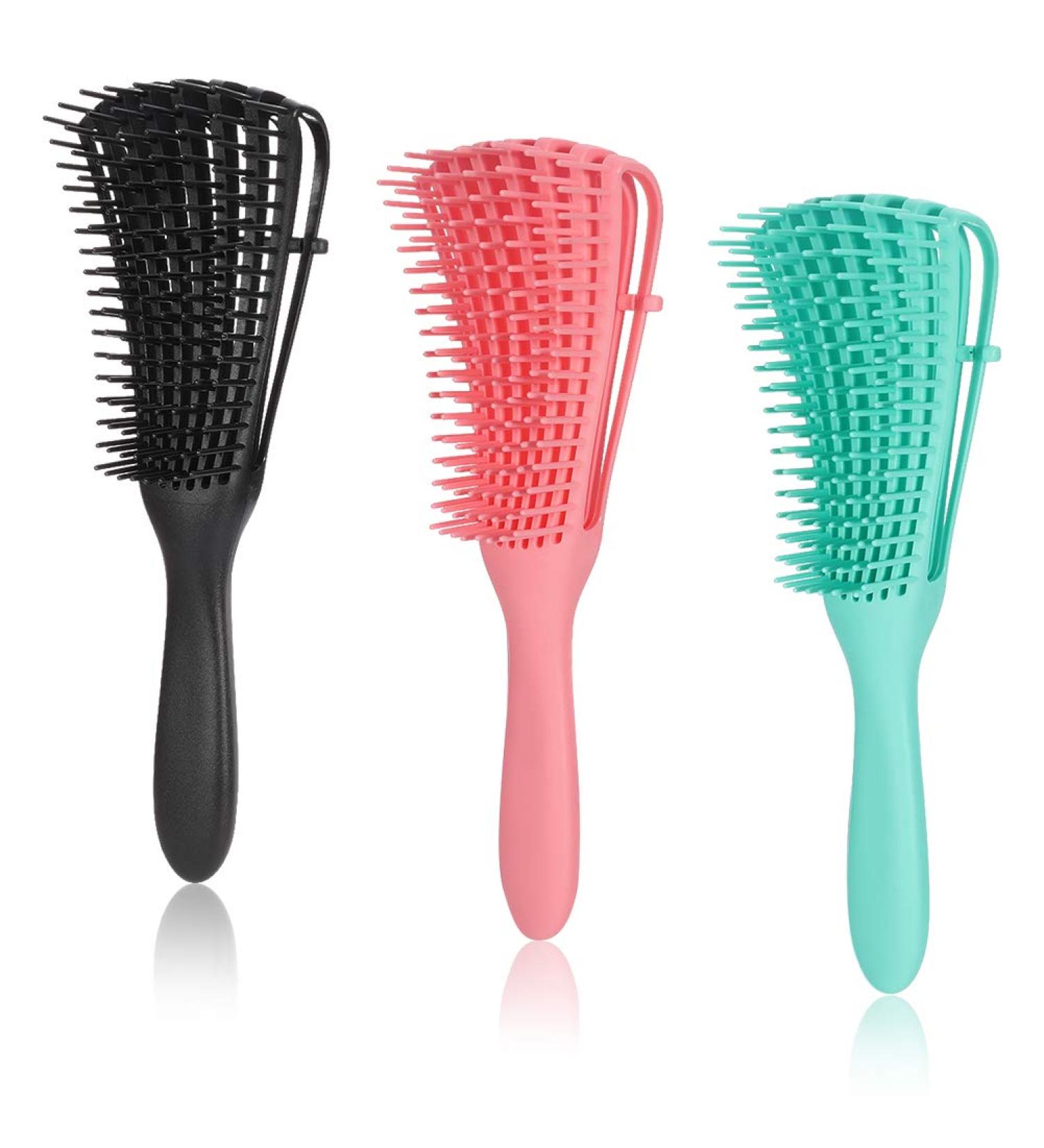 Tonyg-P EZ Discrowded Brush for Afro Textures 3a-4c | Easy Clean Wet/Dry Hairbrush - Pink/Blue/Black - Buy Online on GoSupps.com