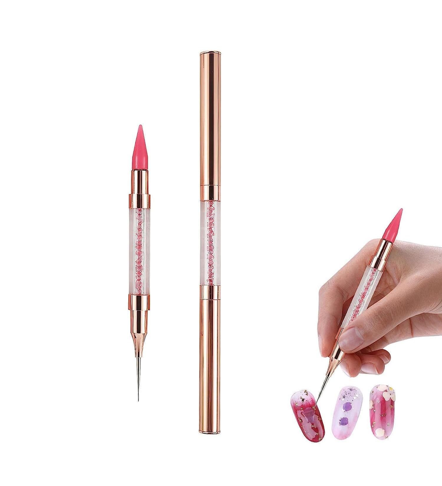 Dual End Rhinestone Pen Tool Nail Rhinestone Picker Dotting Tool Diamond Painting Dotting Pen Nail Art Dotting Pen Pick Up Applicator Dual Tips Dotting Pen Beads for DIY Nail Art Crafts (G) - Buy Online on GoSupps.com