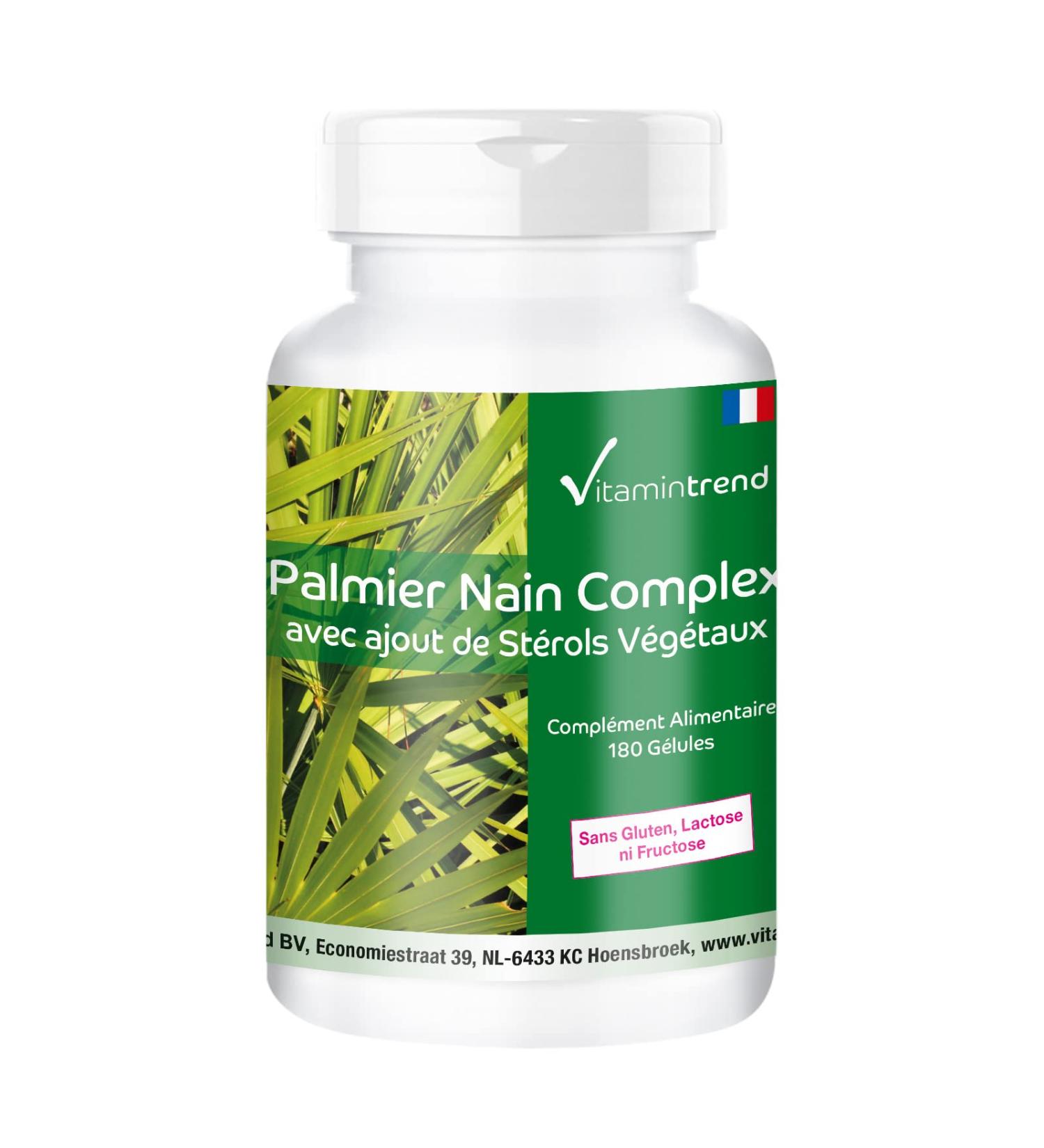 Dwarf Palm Complex - 180 capsules for 1/2 year with plant sterols beta-sitosterol lycopene Opuntia Ficus Indica selenium and zinc - high dose | Vitamintrend  - Buy Online on GoSupps.com