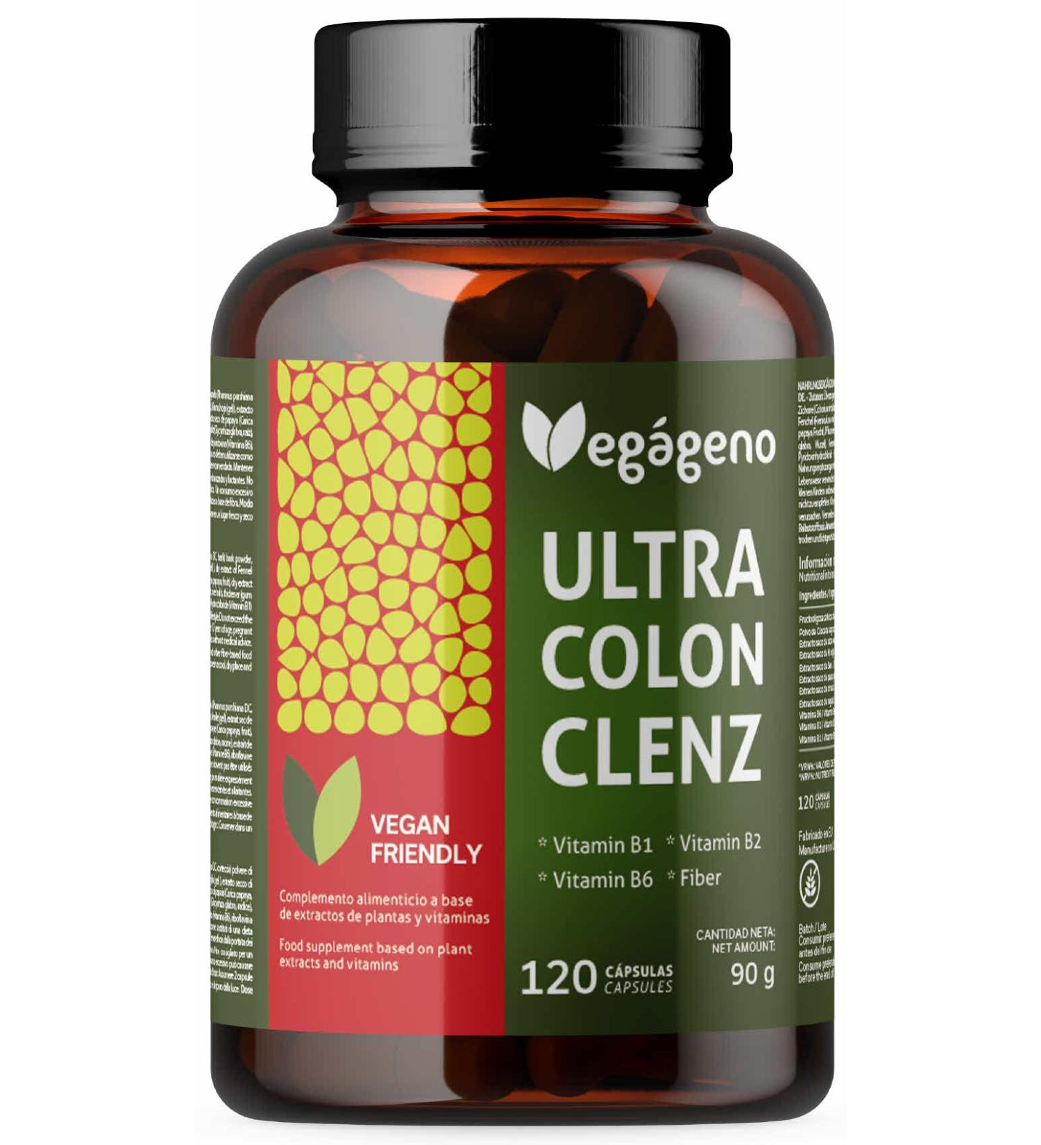 Colon Clenz: Natural Detox Supplement with Aloe Vera Cascara Sagrada & Senna for Constipation Relief - 120 Gluten-Free Capsules - Buy Online on GoSupps.com